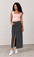 Women Denim Split Front Midi Skirt (White)