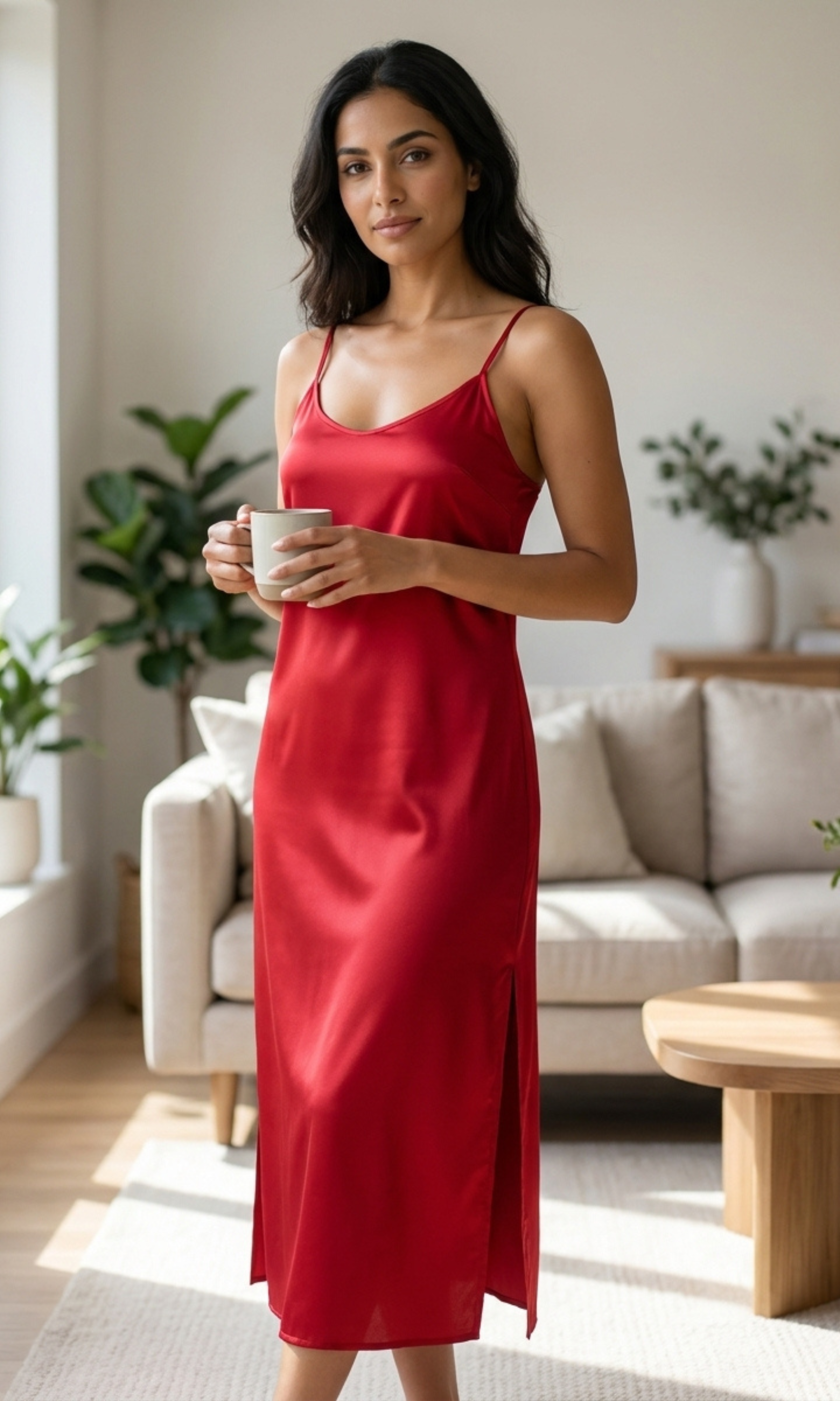Women Satin Slip Nightgowns