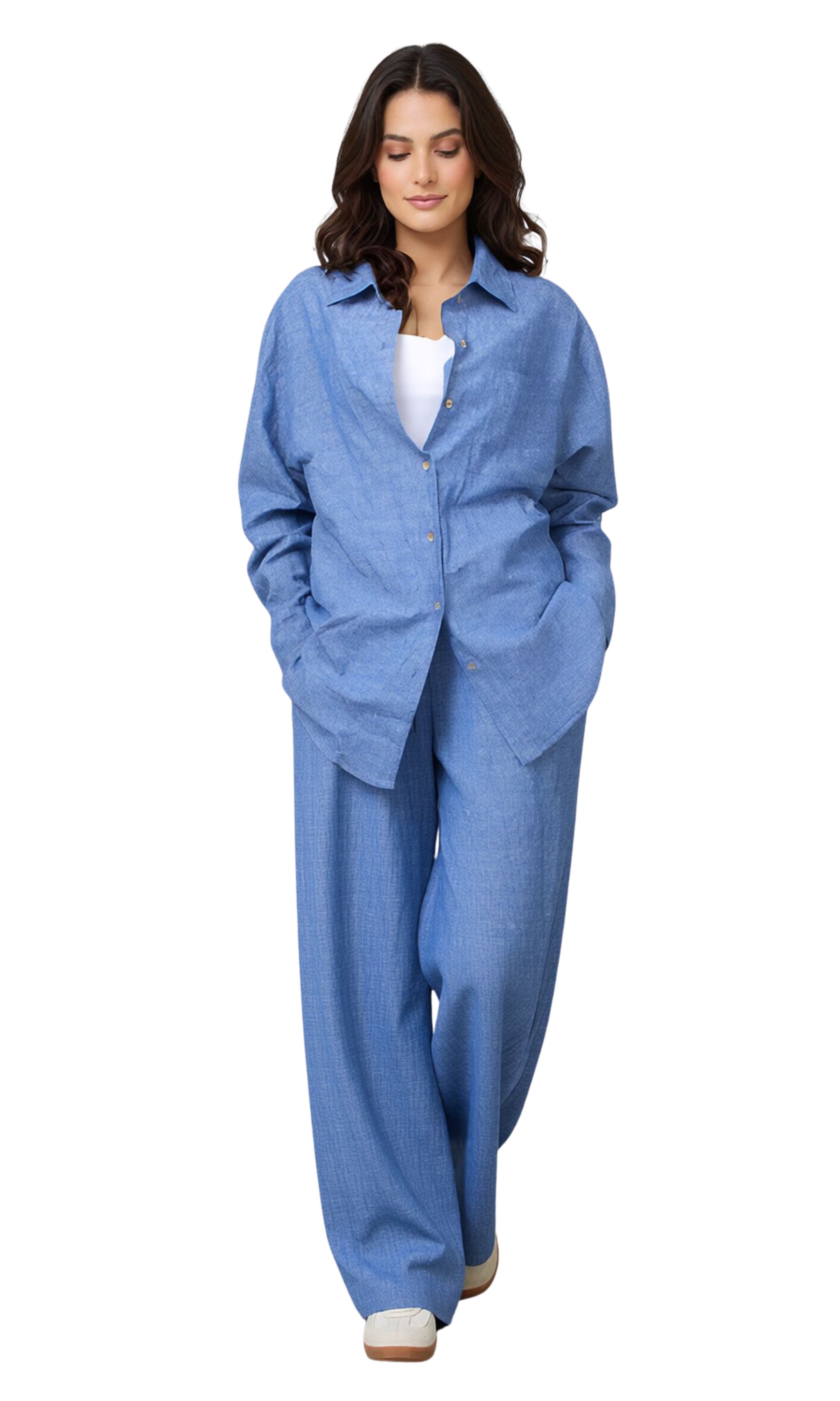 Women Linen Casual Set