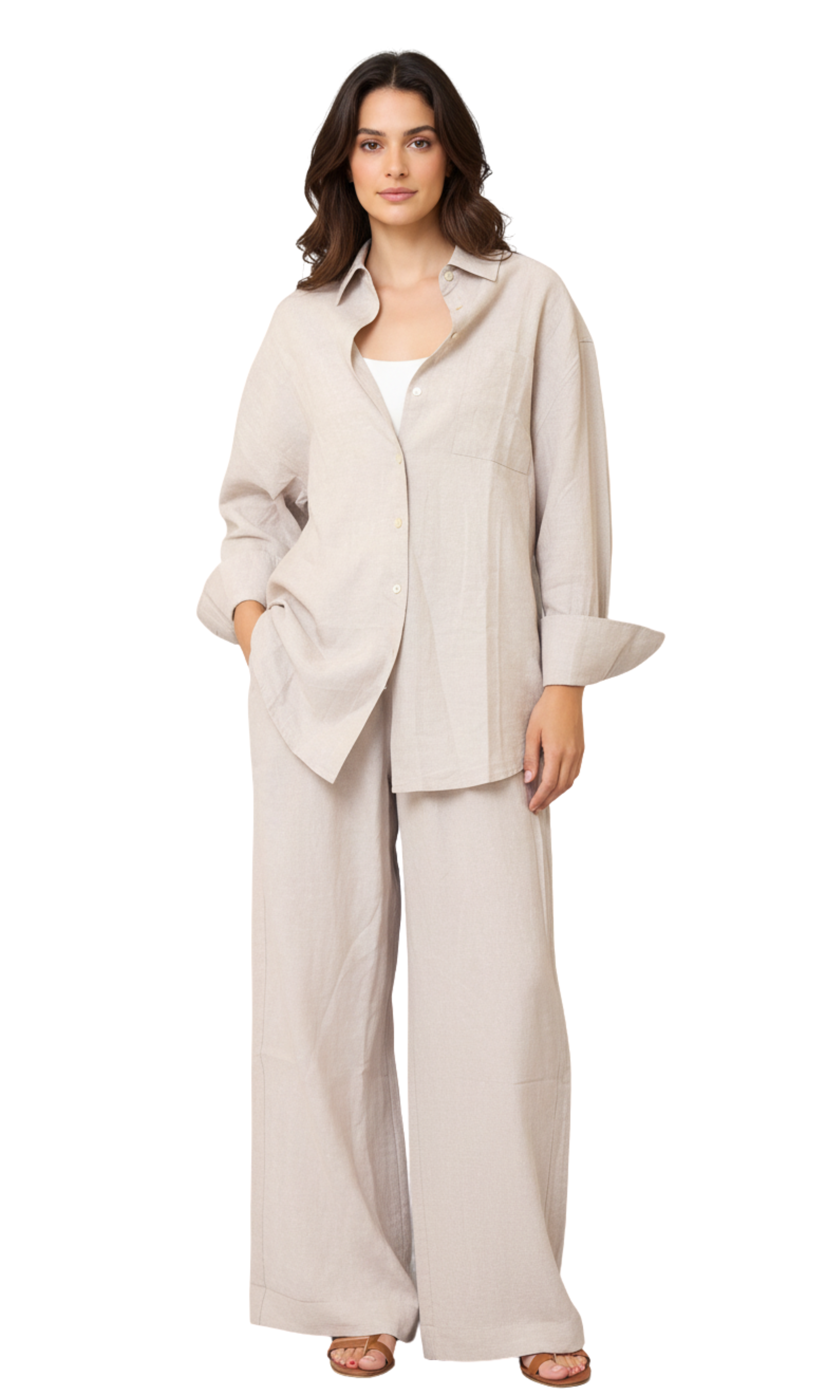 Women Linen Casual Set