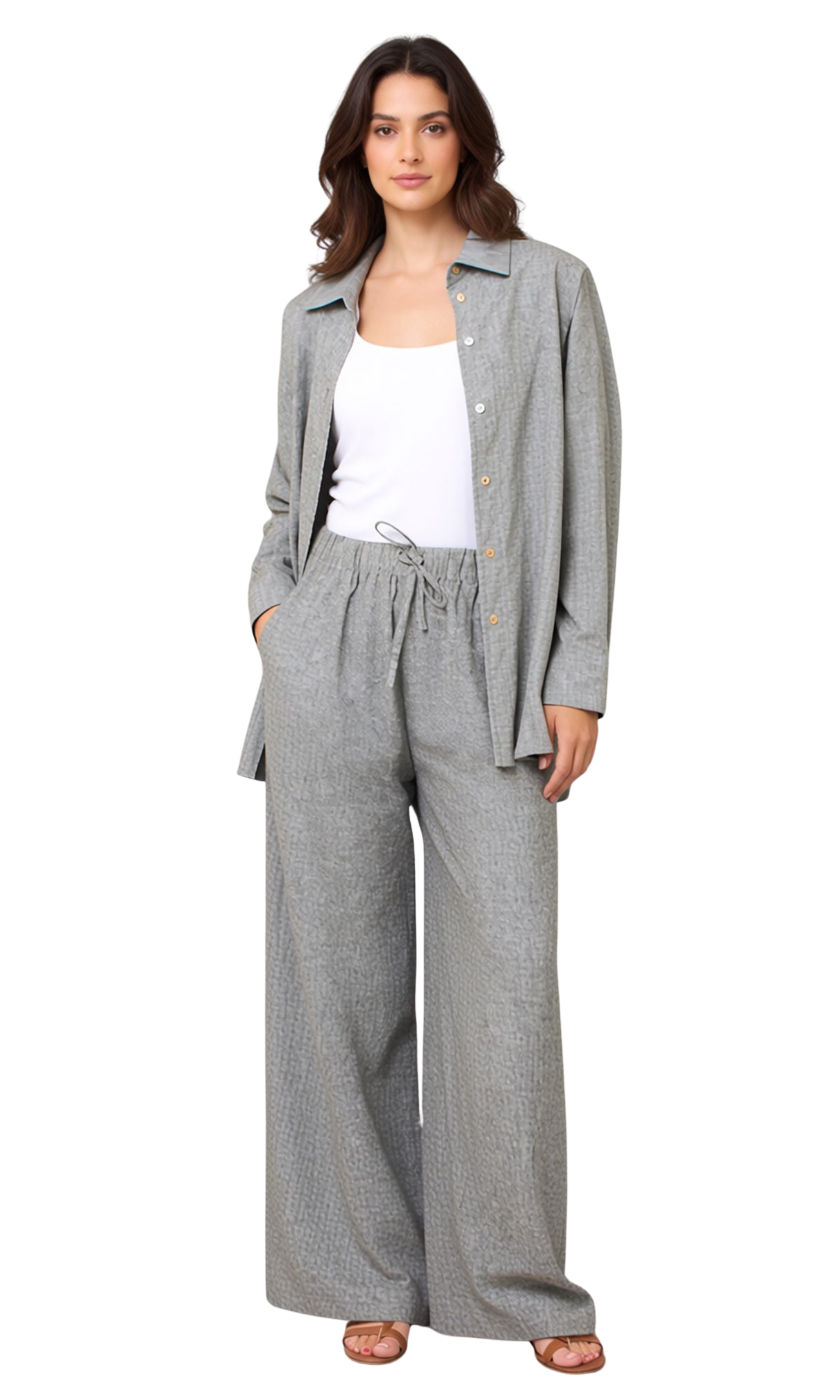 Women Linen Casual Set