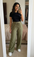 Women Relaxed Drawstring Wide Leg Pants (0602)