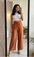 Women Relaxed Drawstring Wide Leg Pants (0602)
