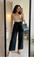 Women Relaxed Drawstring Wide Leg Pants (0602)
