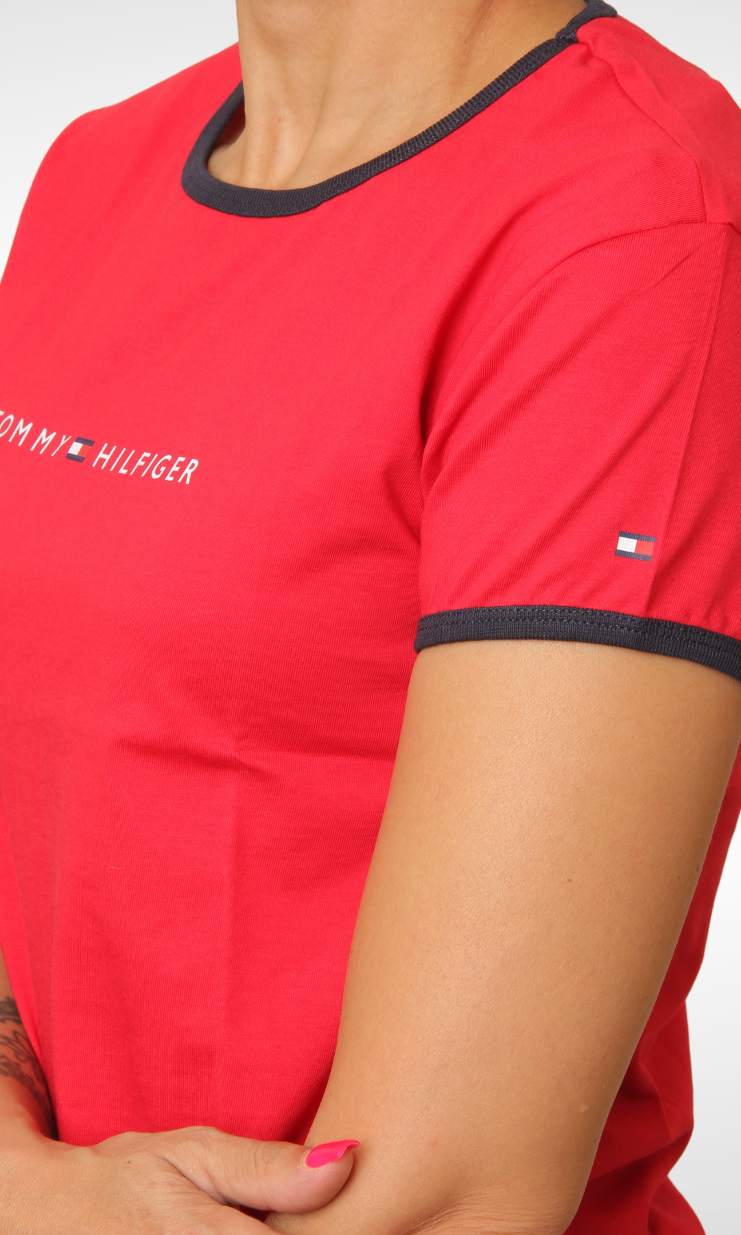 Women Crew-Neck T-Shirt (Red)