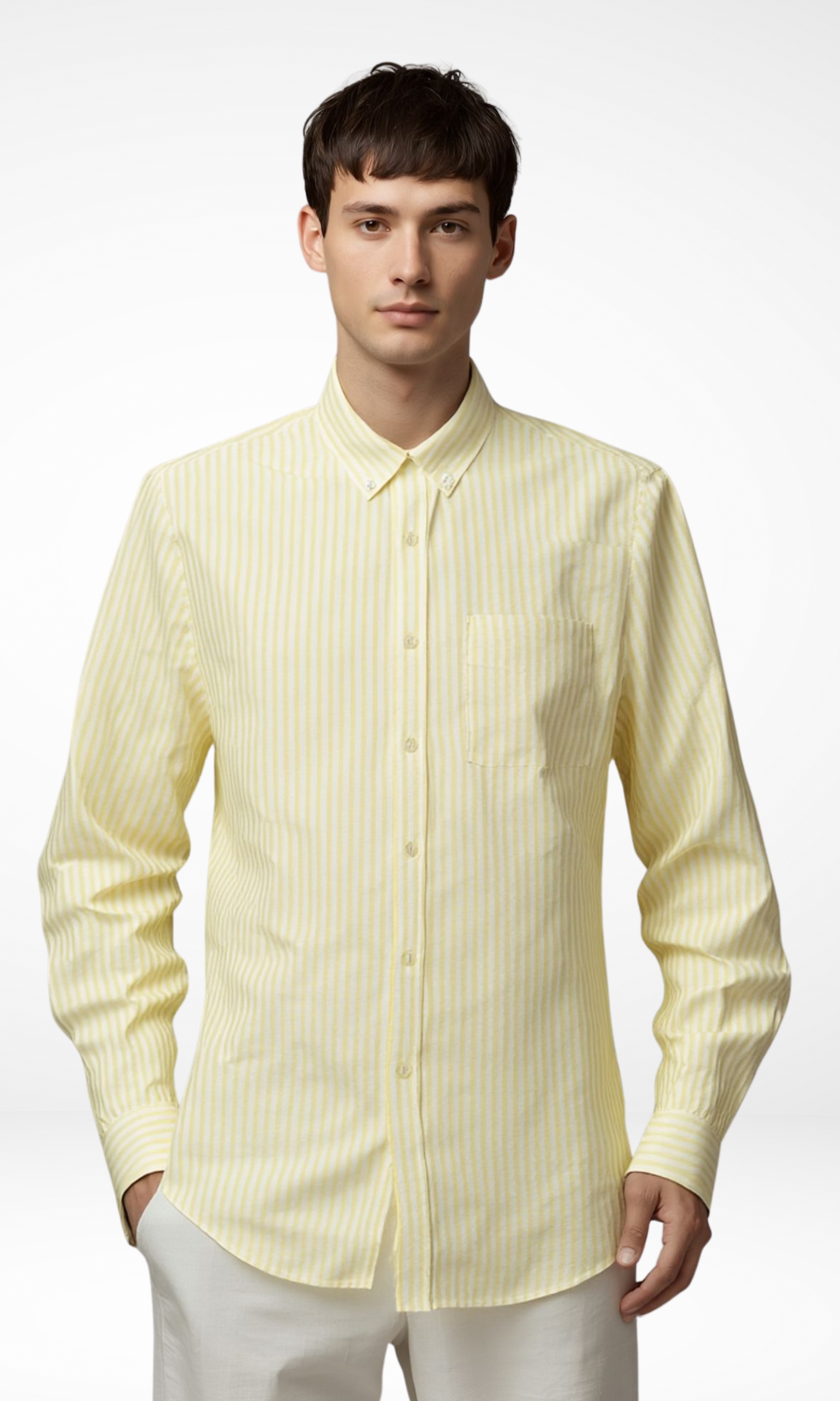 Men Regular Fit Striped Long Sleeves Shirt