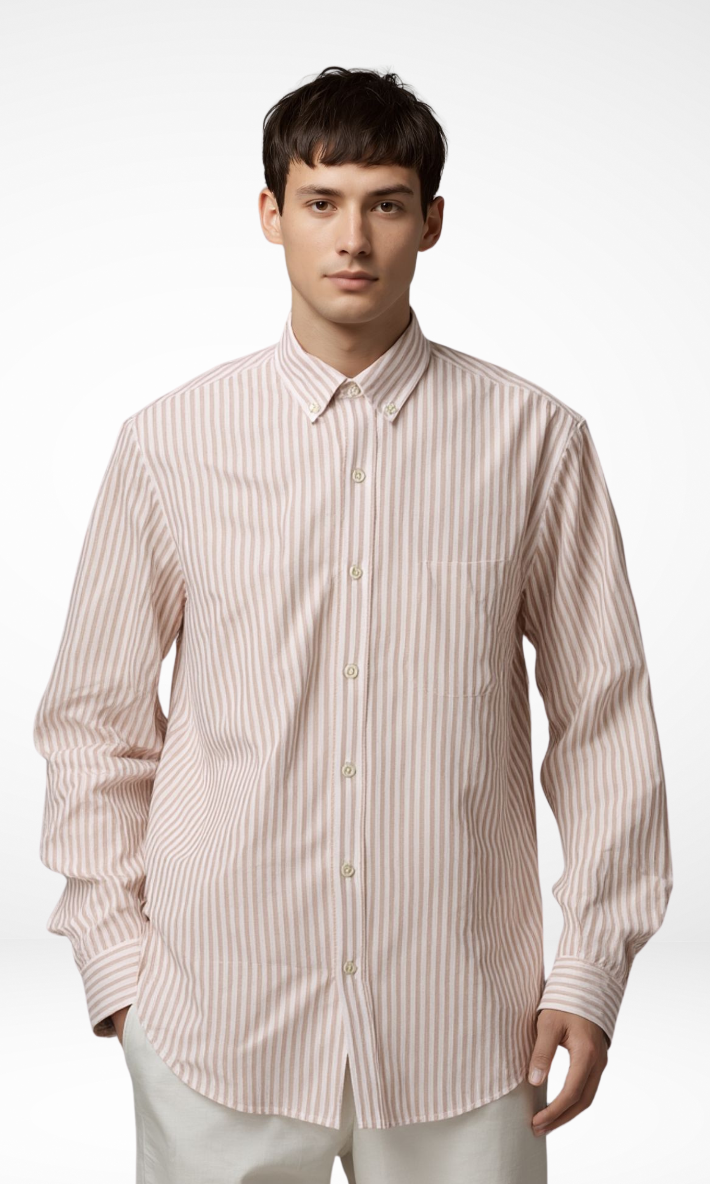 Men Regular Fit Striped Long Sleeves Shirt