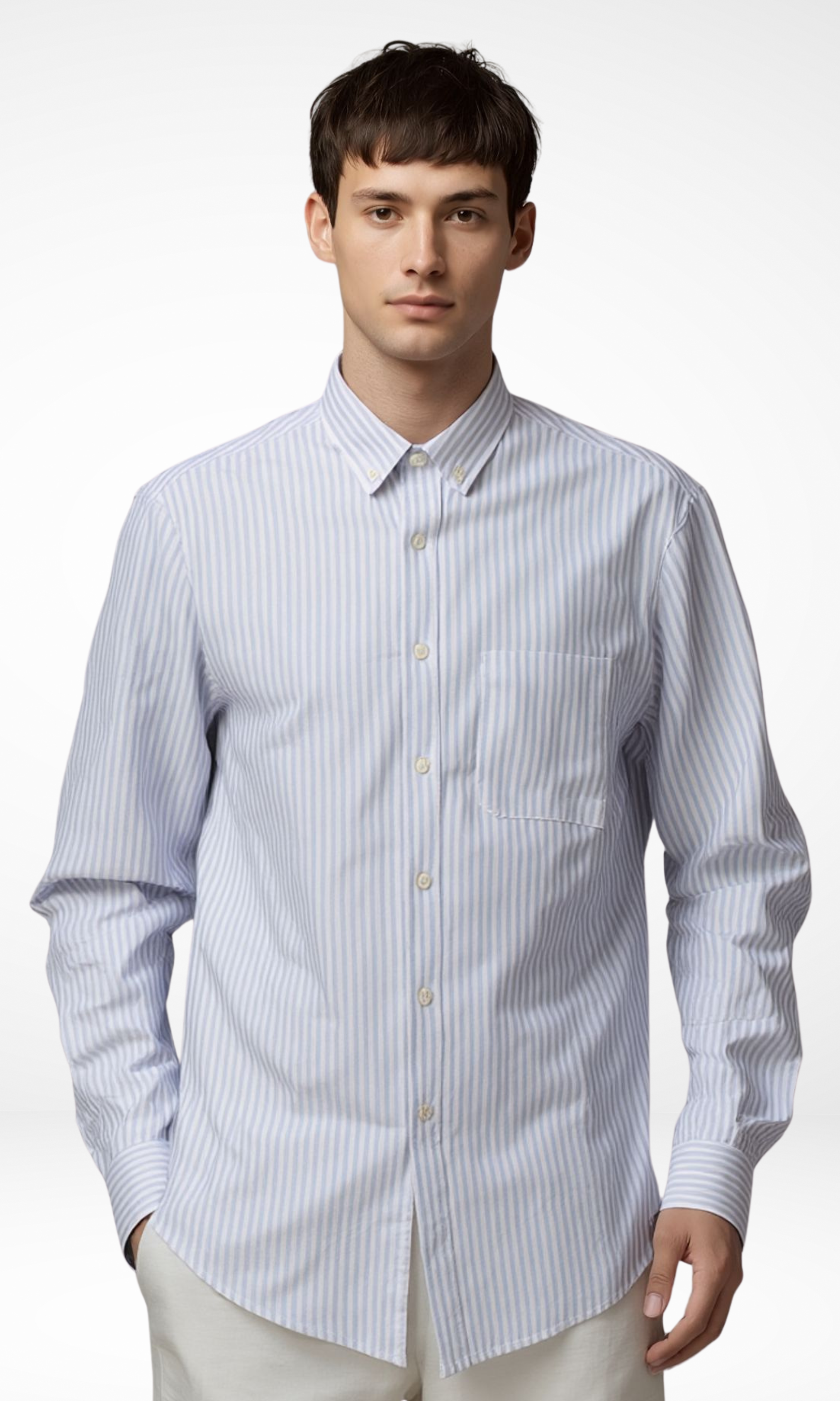 Men Regular Fit Striped Long Sleeves Shirt