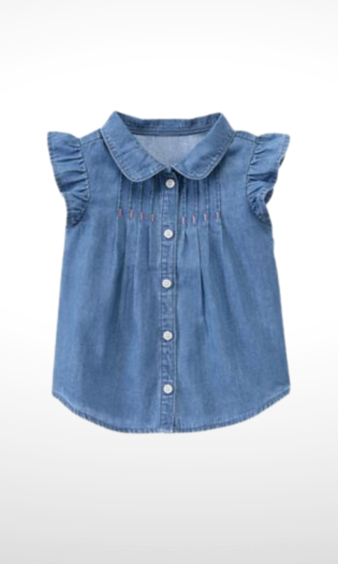 Denim Girls Blouse Sleeveless (Light Blue Jeans)