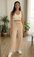 Women Relaxed Drawstring Wide Leg Pants (0602)