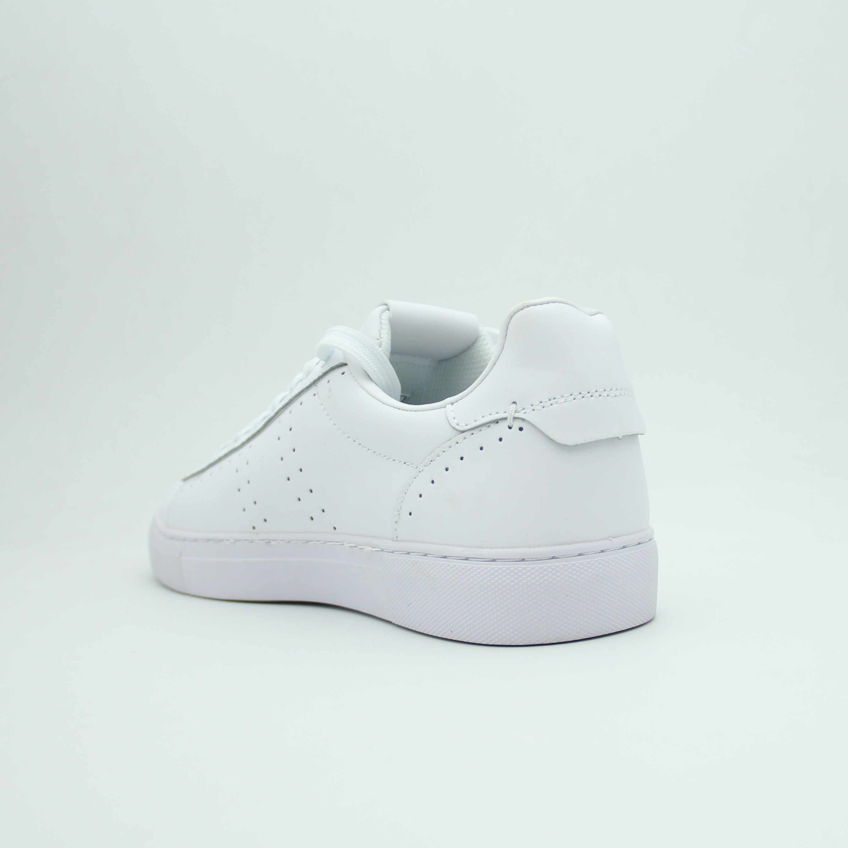 Men Leather Sneakers EMPORIO Flat (Full White)