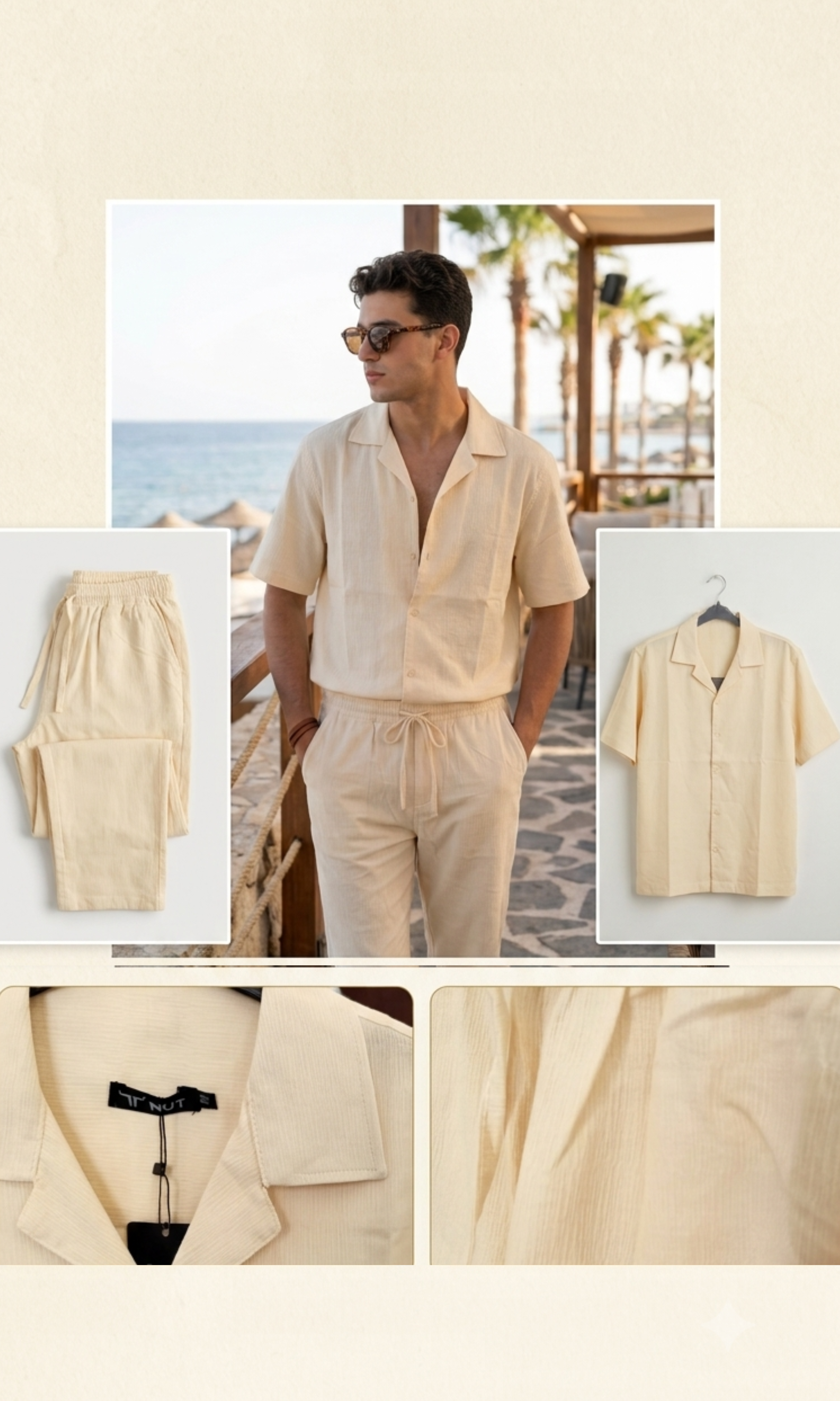 NUT- Men Coastal Chic Linen Set