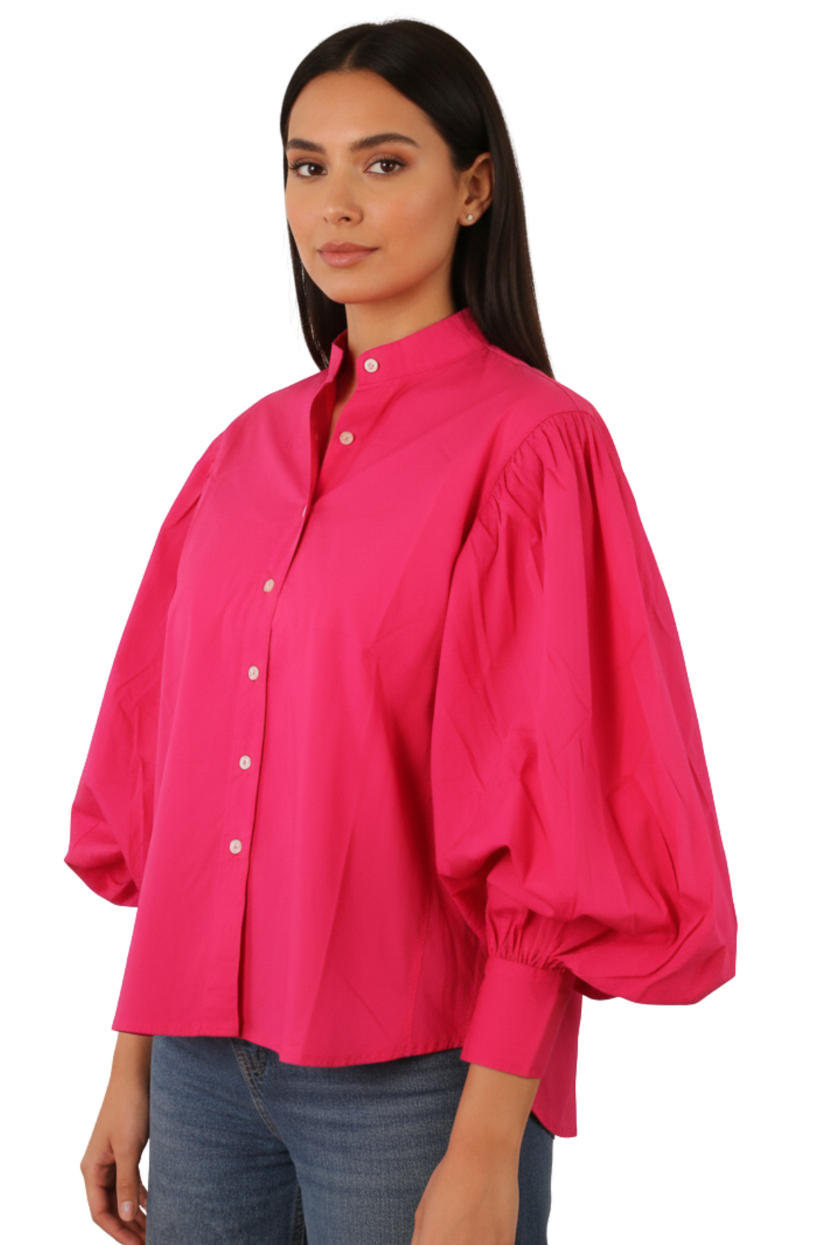 Women Blouse - Balloon sleeves