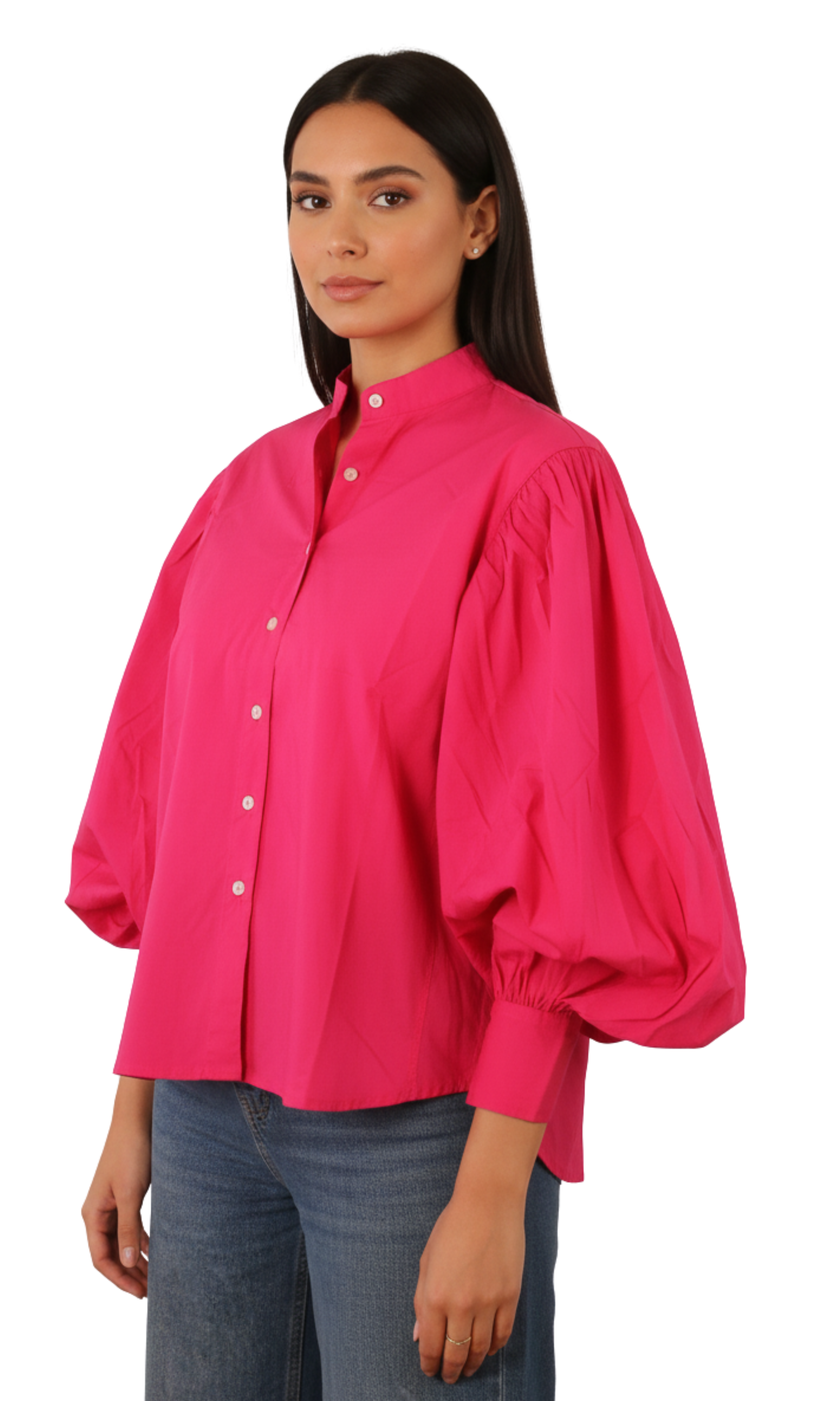 Women Blouse - Balloon sleeves