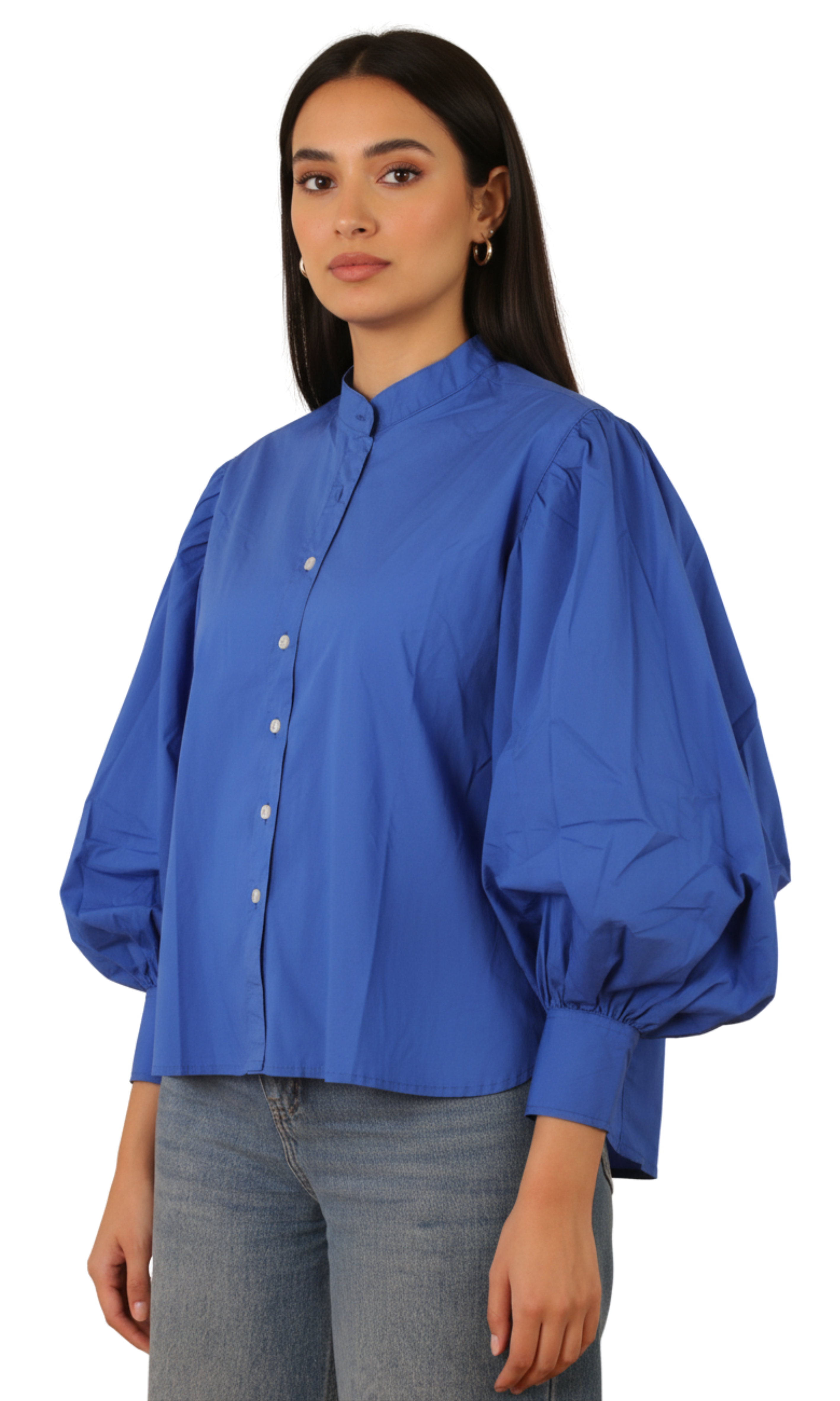 Women Blouse - Balloon sleeves