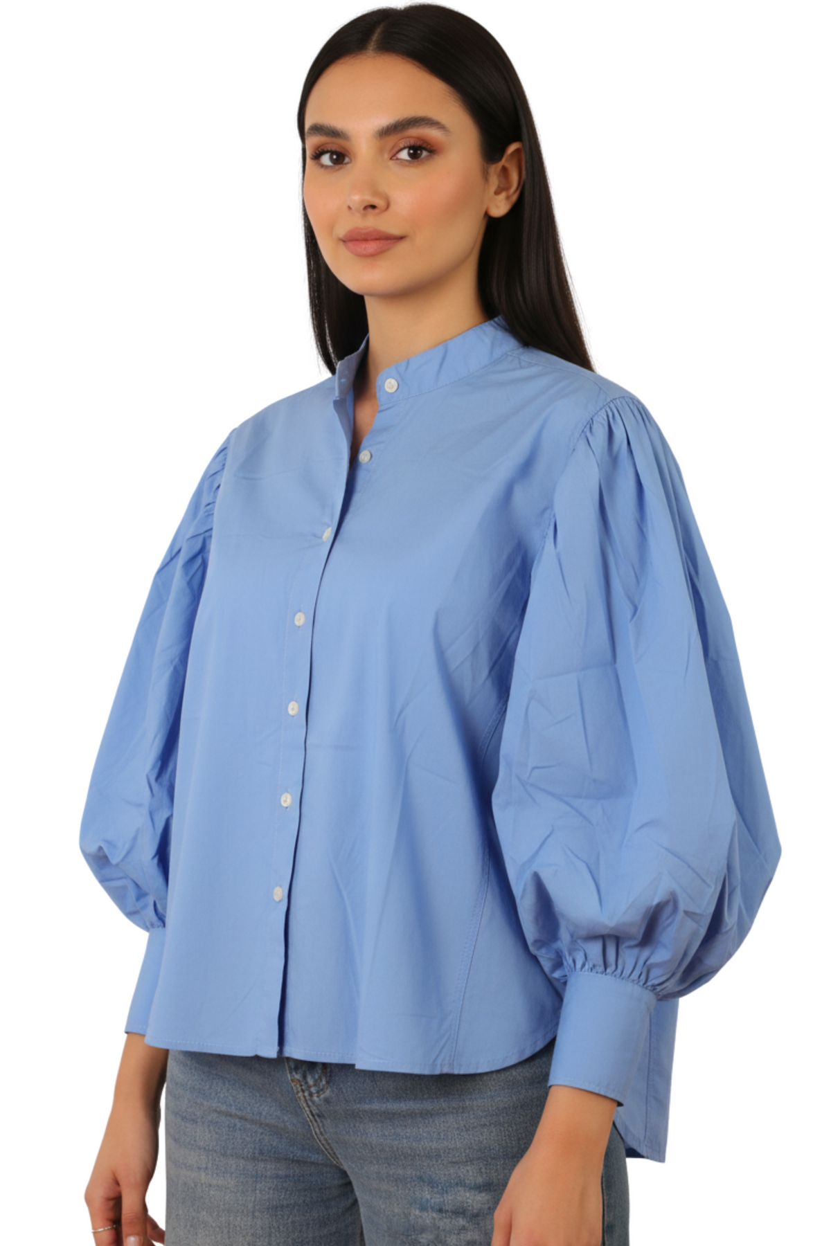Women Blouse - Balloon sleeves