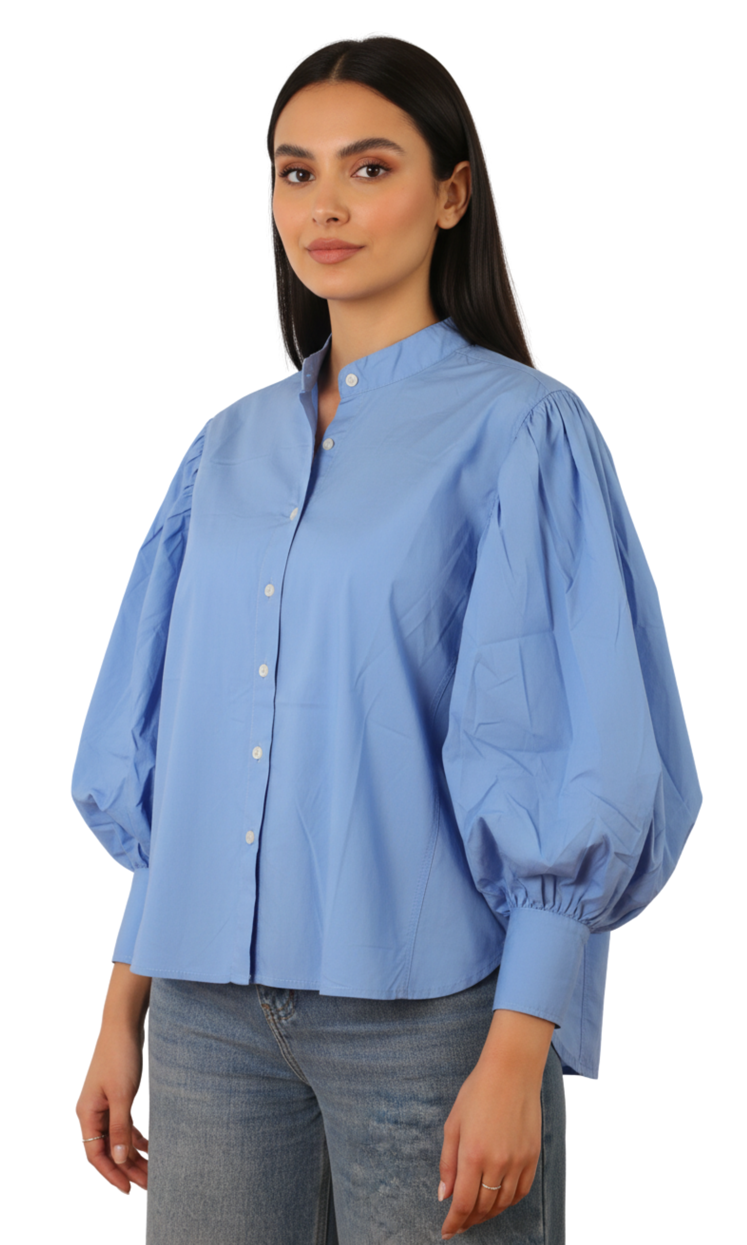 Women Blouse - Balloon sleeves