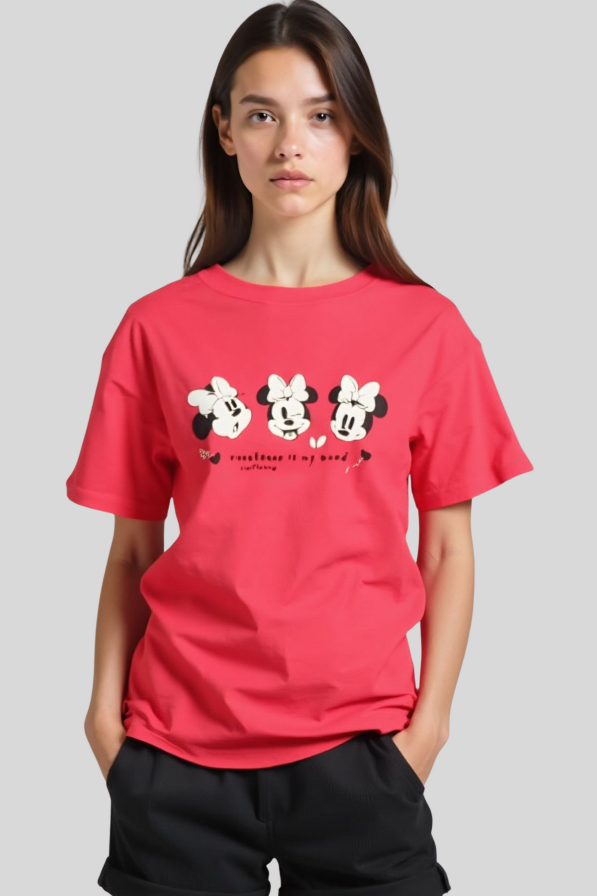 Women Mini Printed (Red)
