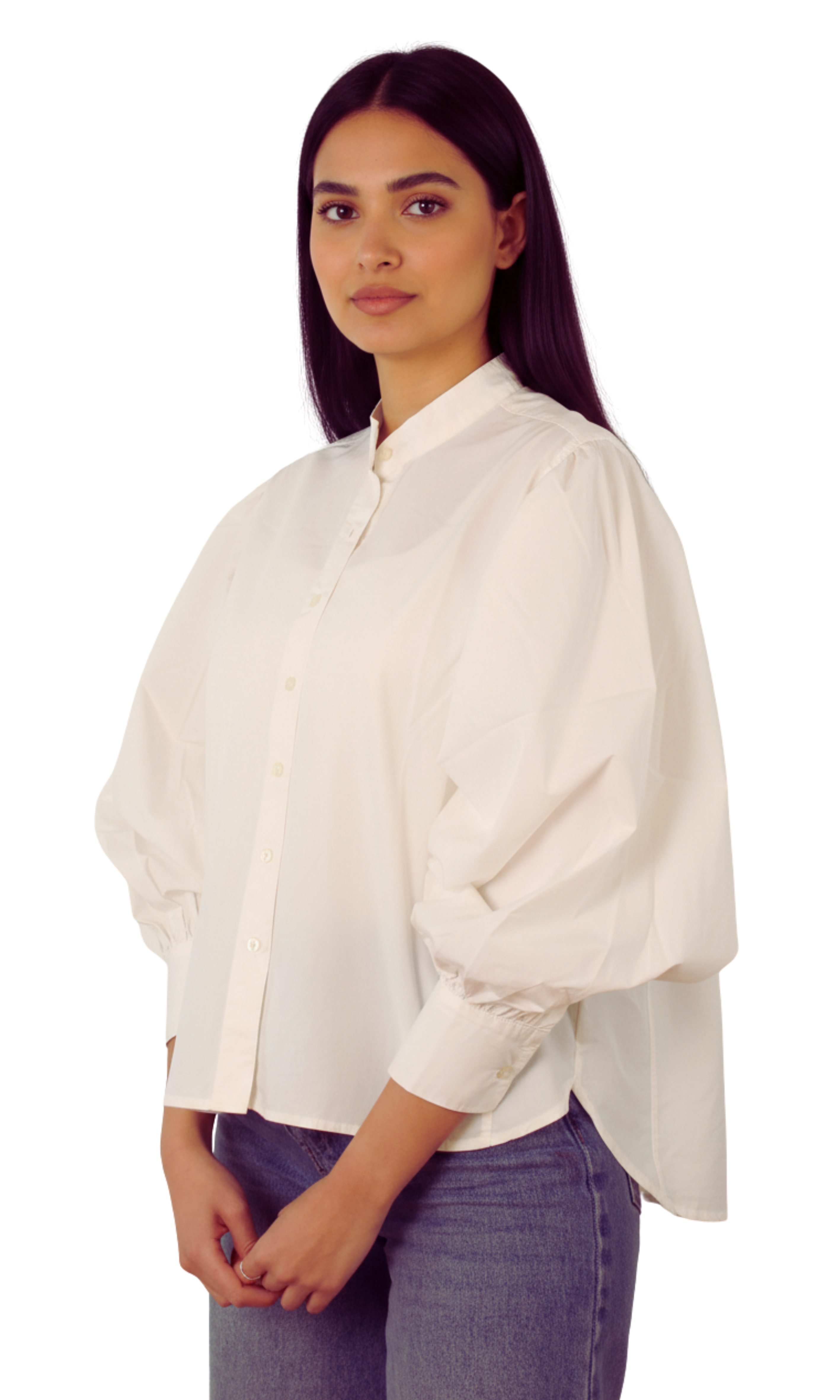 Women Blouse - Balloon sleeves
