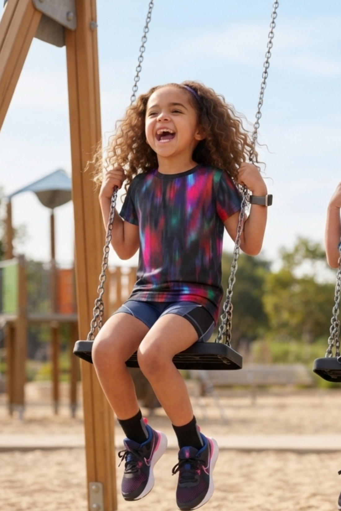 Kids Multicolor Crew Neck T-shirt