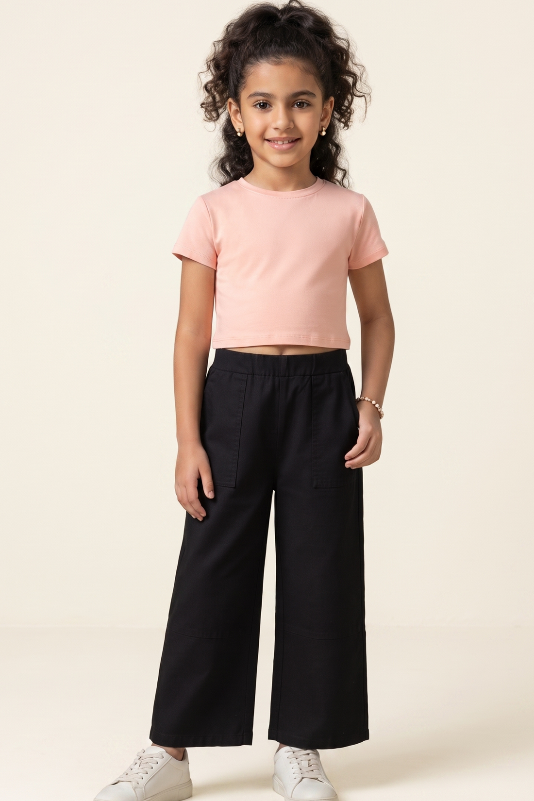Kids Linen Trousers For Girls