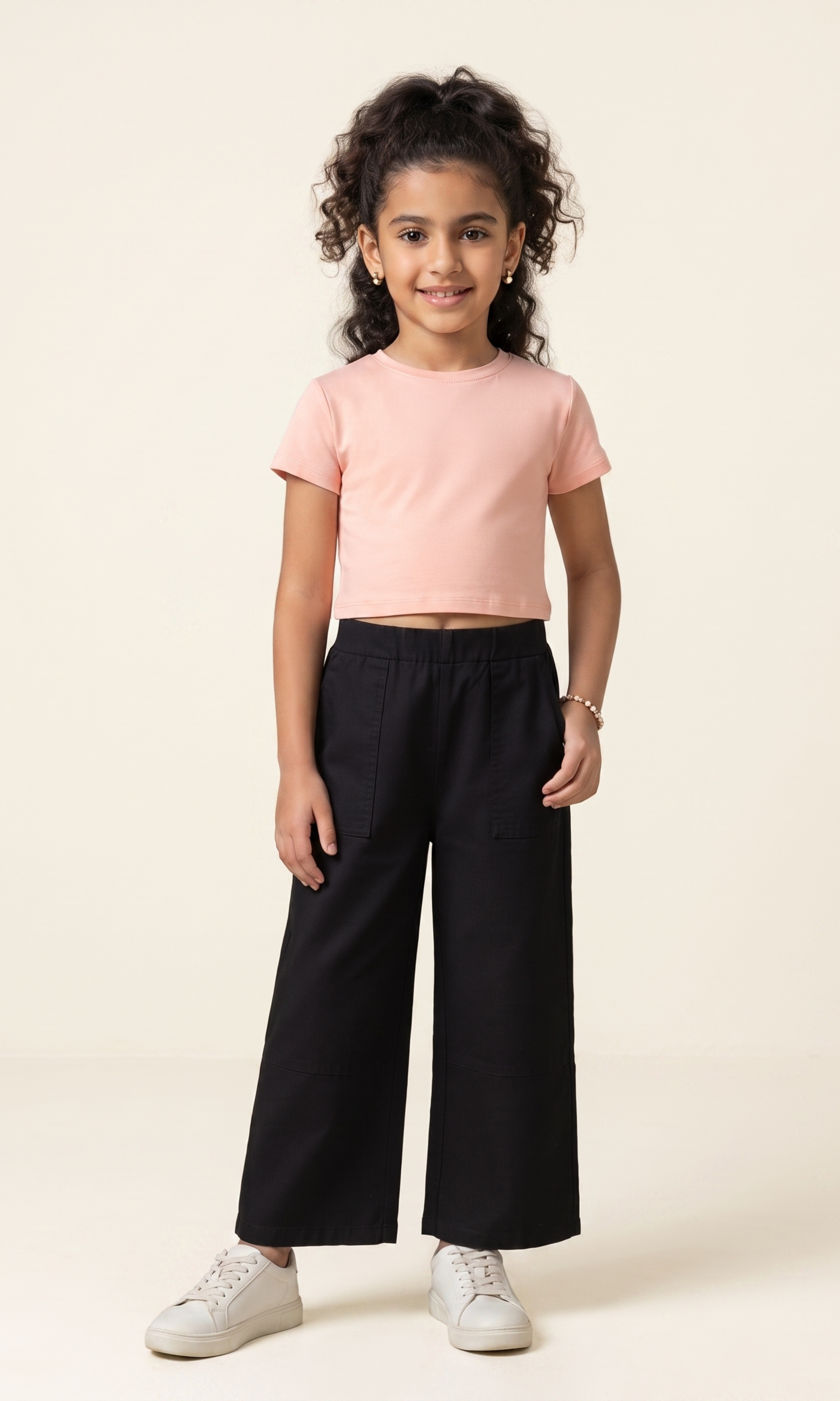 Kids Linen Trousers For Girls