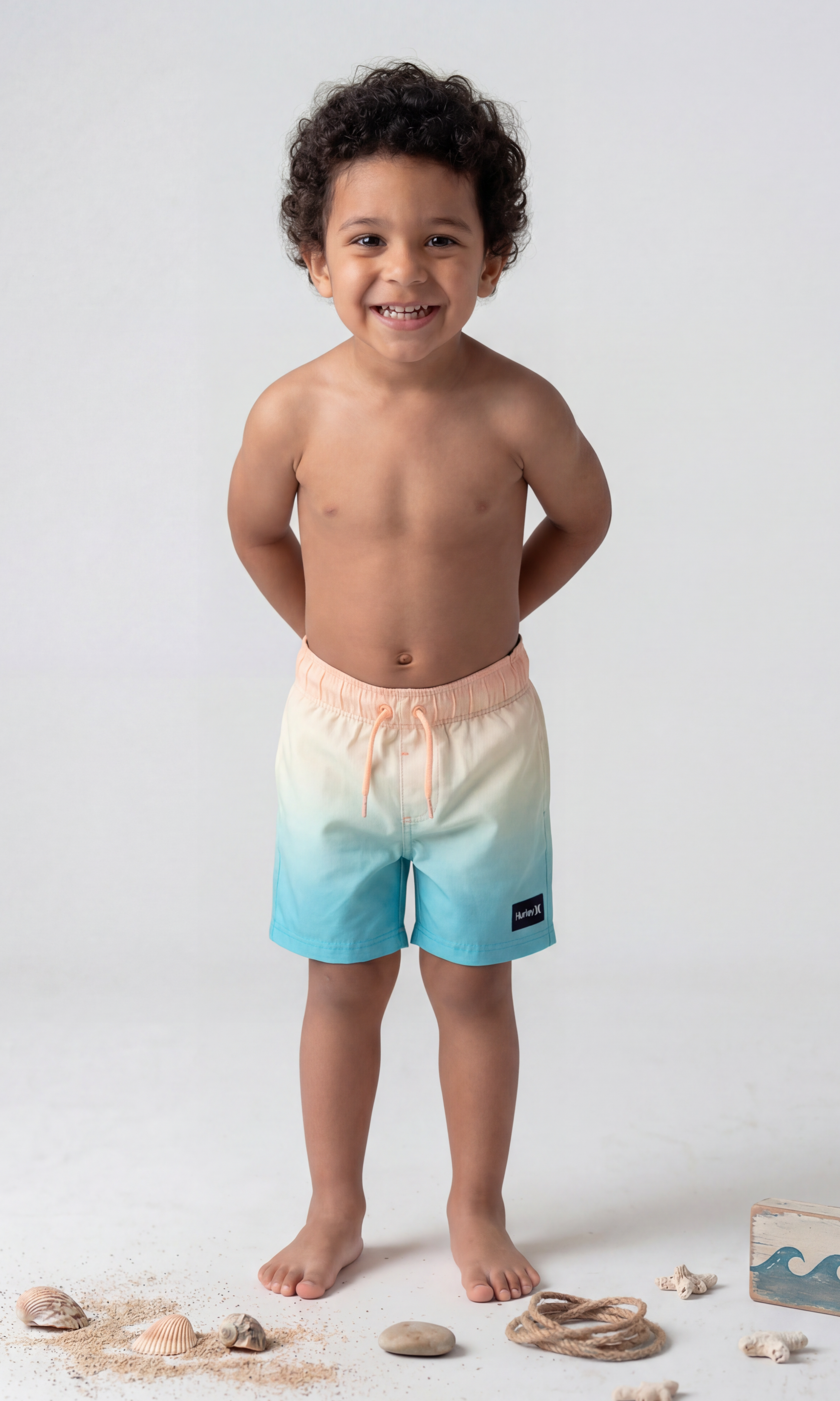 Kids Ombre Fade Swim Shorts