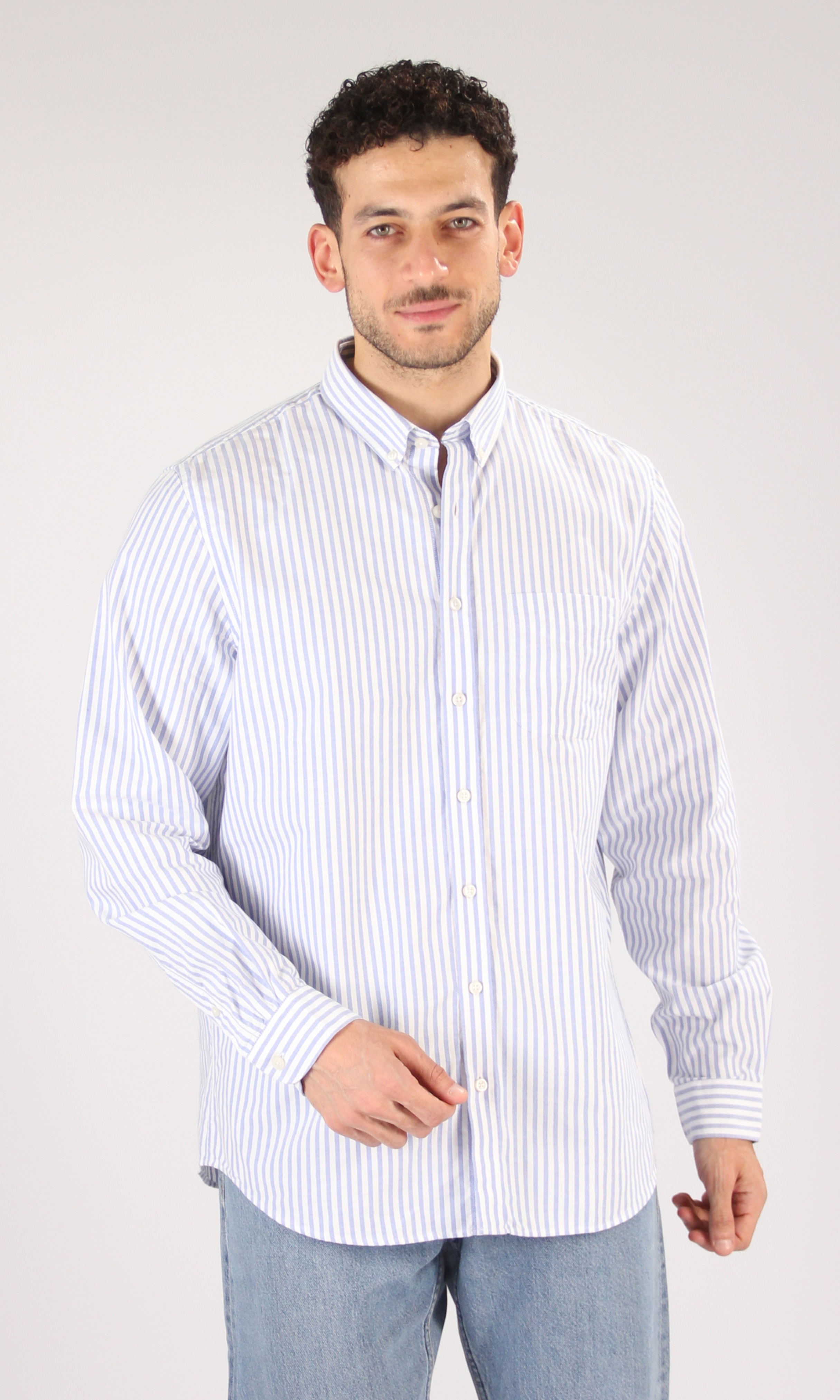 Men Regular Fit Striped Long Sleeves Shirt