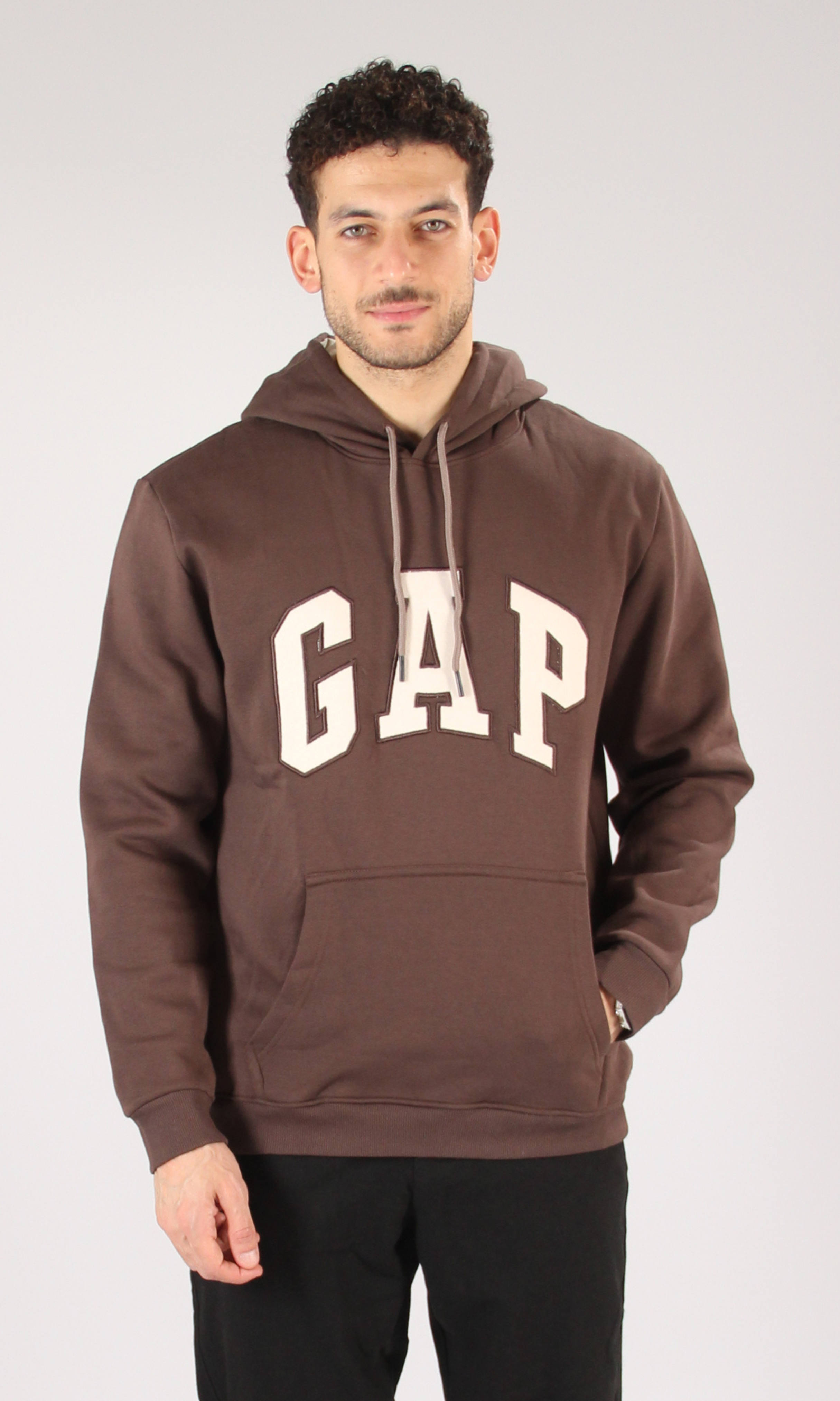 Men Long Sleeve Hoodie (Logo 1)