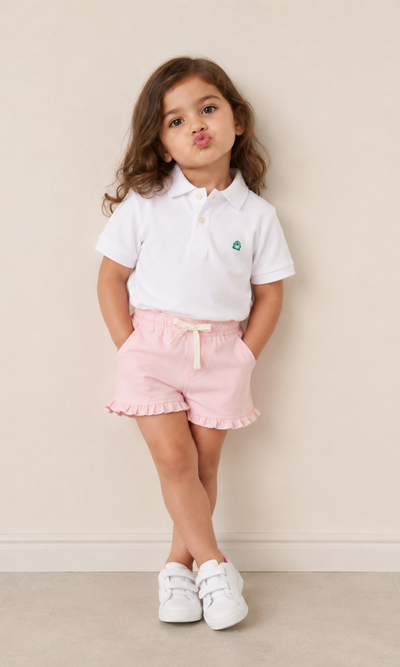 Kids Cotton Short Sleeve Polo Shirt
