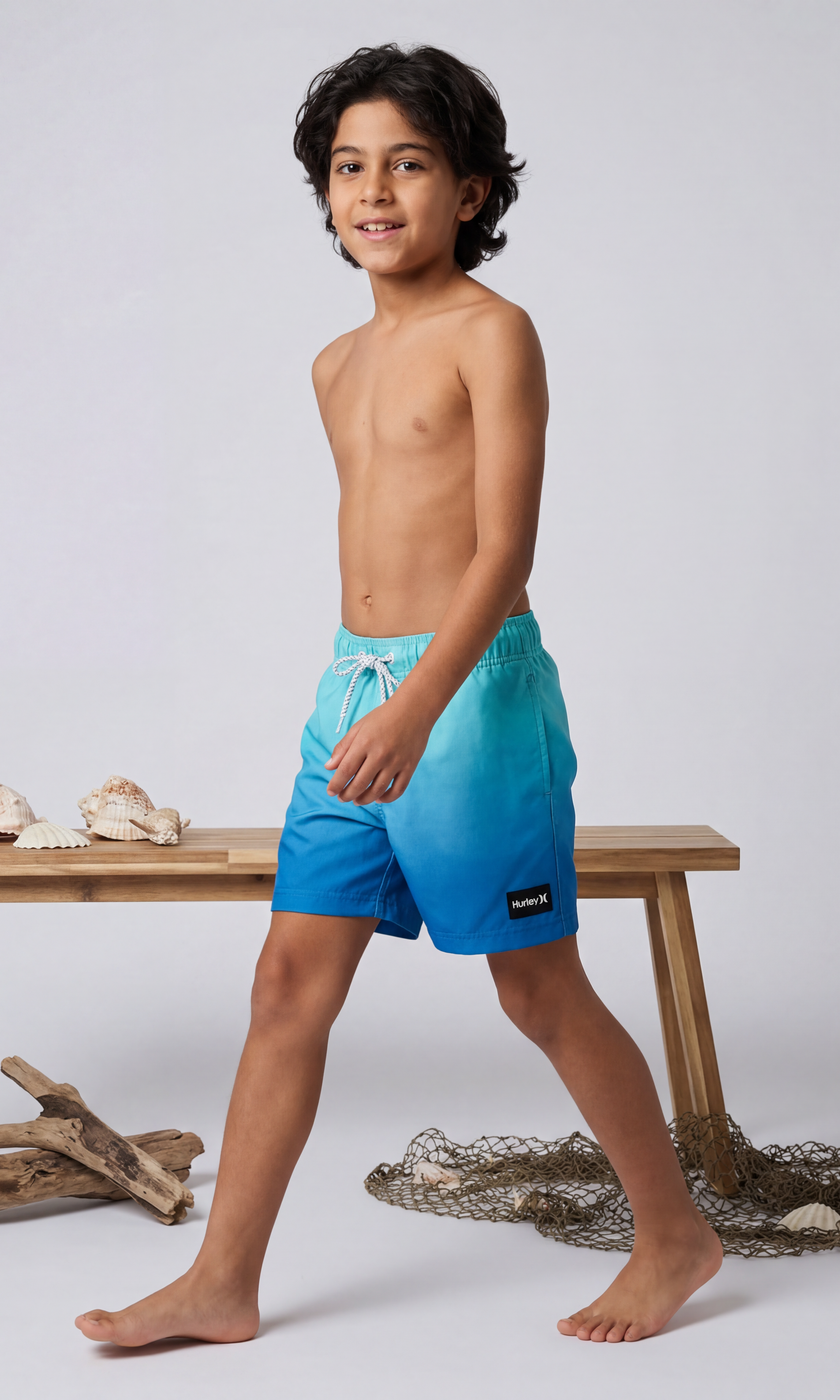 Kids Ombre Fade Swim Shorts