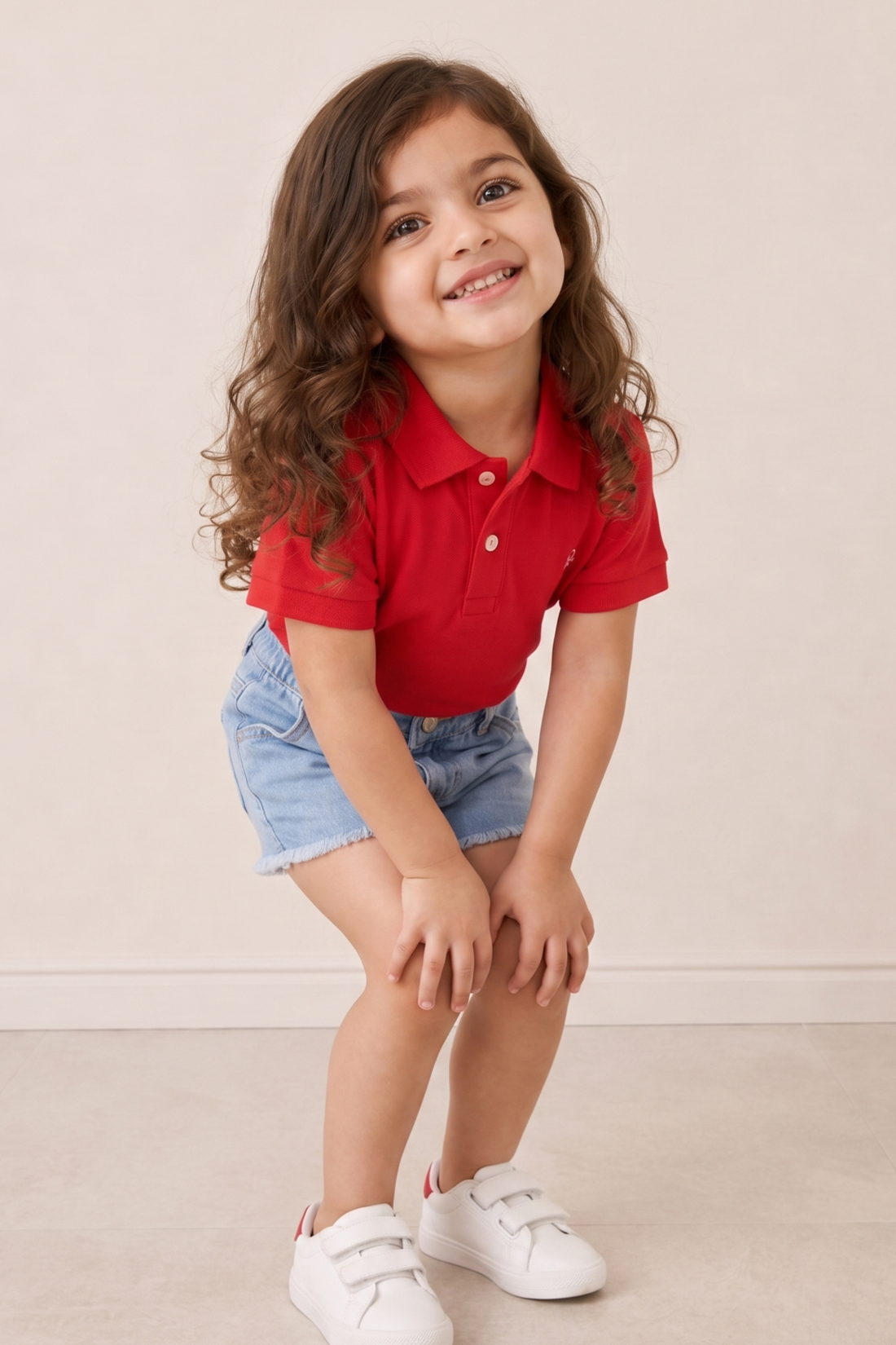 Kids Cotton Short Sleeve Polo Shirt