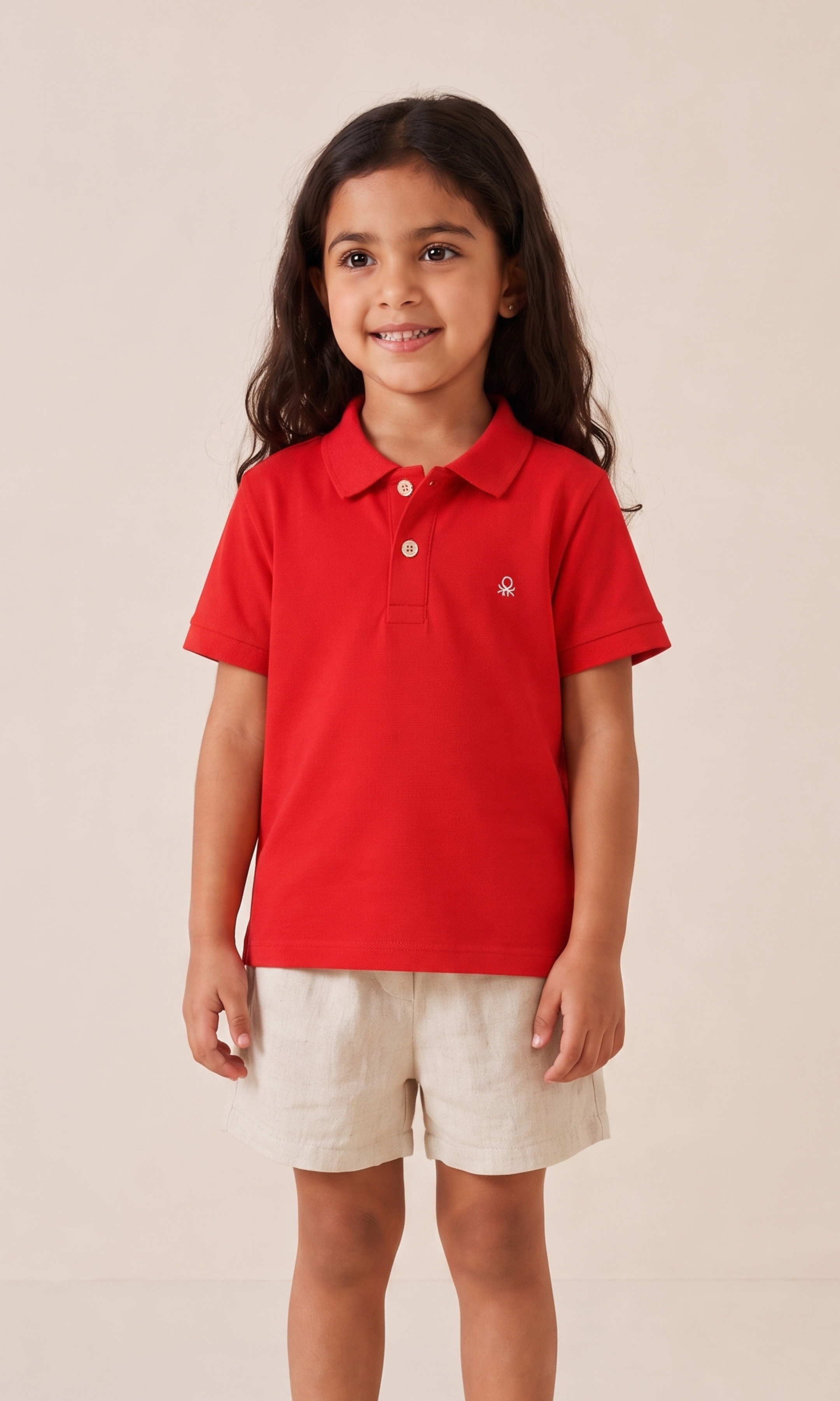 Kids Cotton Short Sleeve Polo Shirt