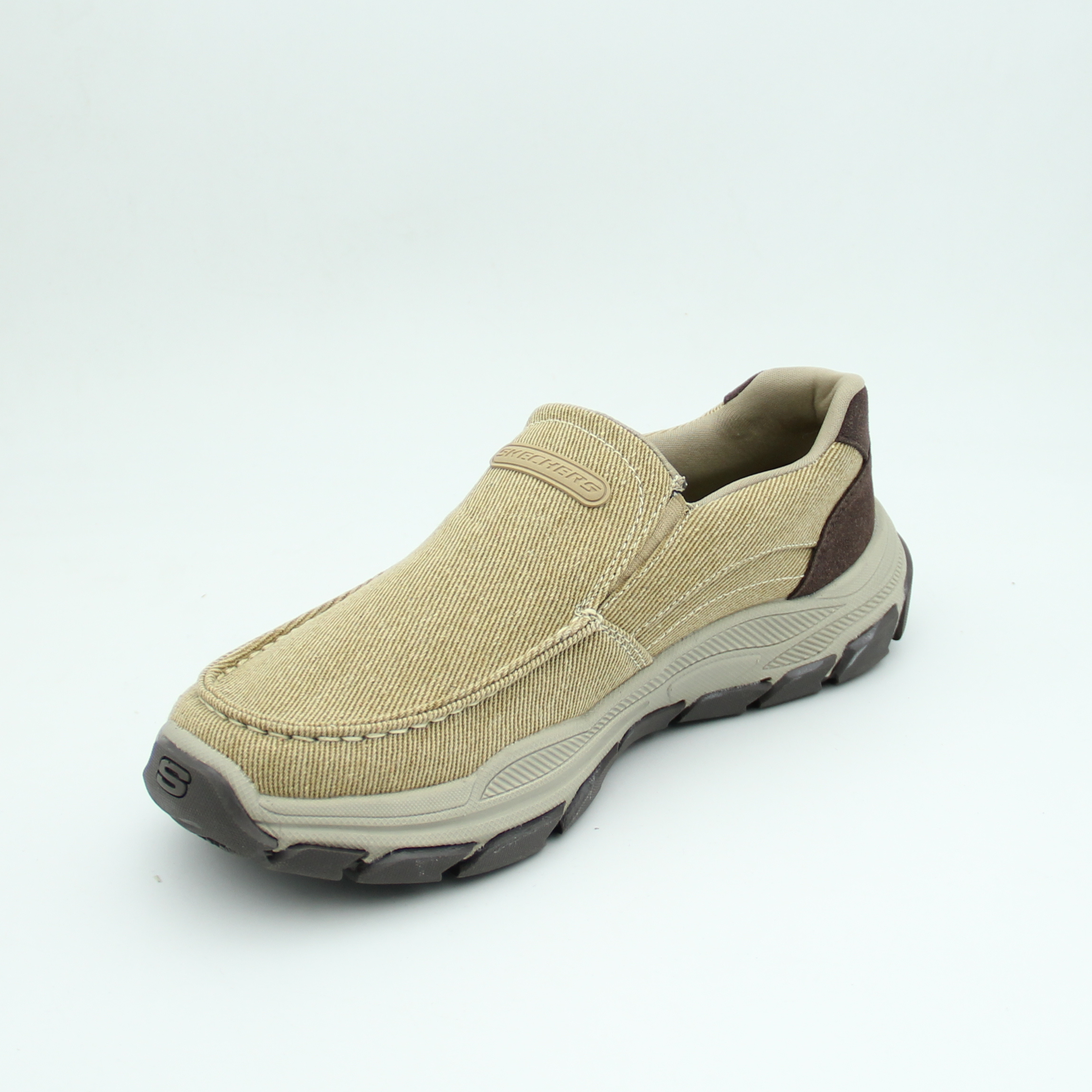 Men Skechers COHAGEN Sneaker (Beige*Brown)