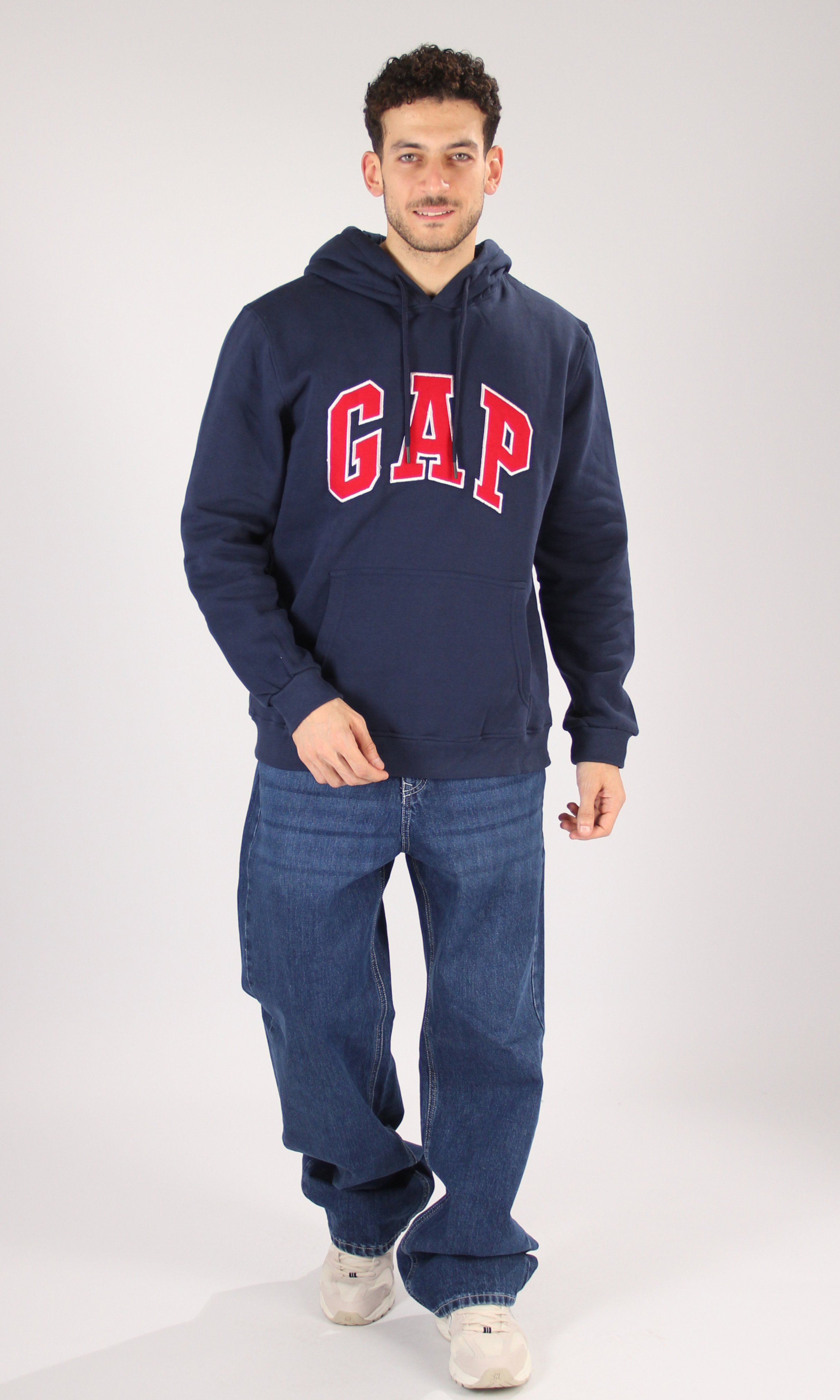Men Long Sleeve Hoodie (Logo 1)