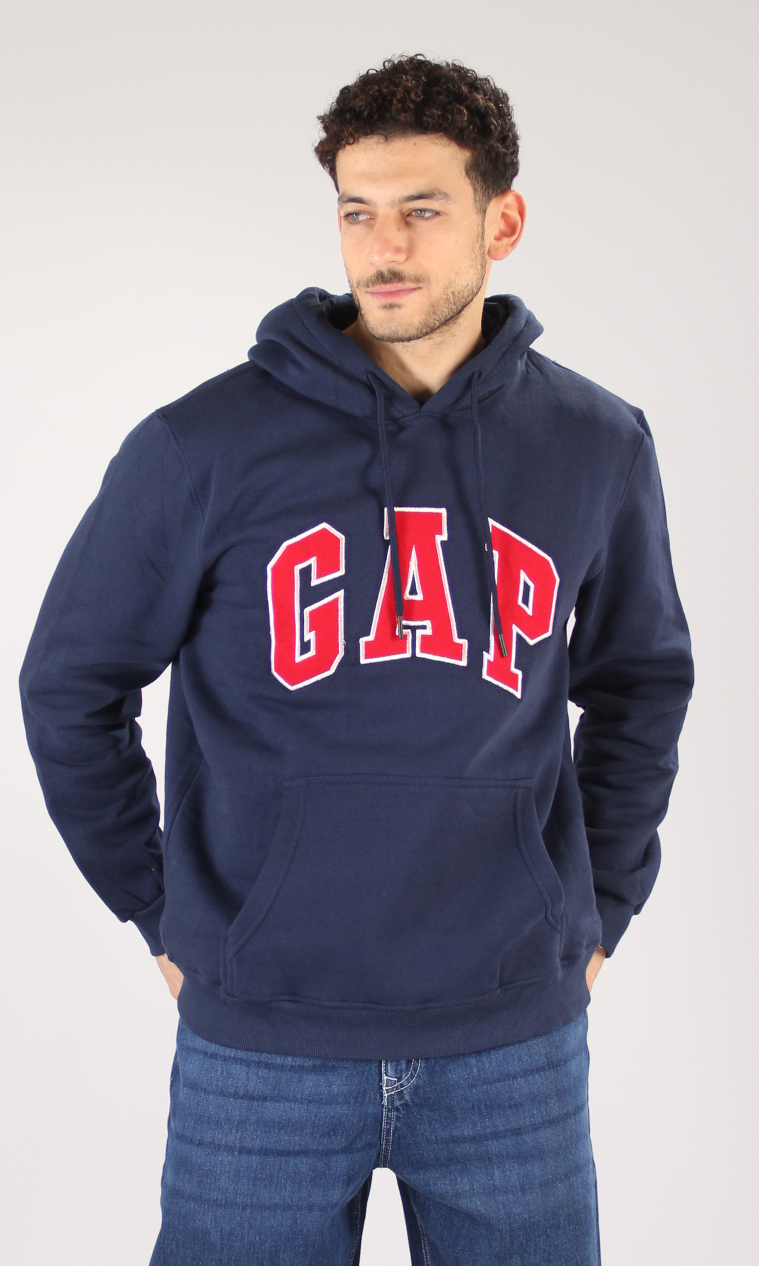 Men Long Sleeve Hoodie (Logo 1)
