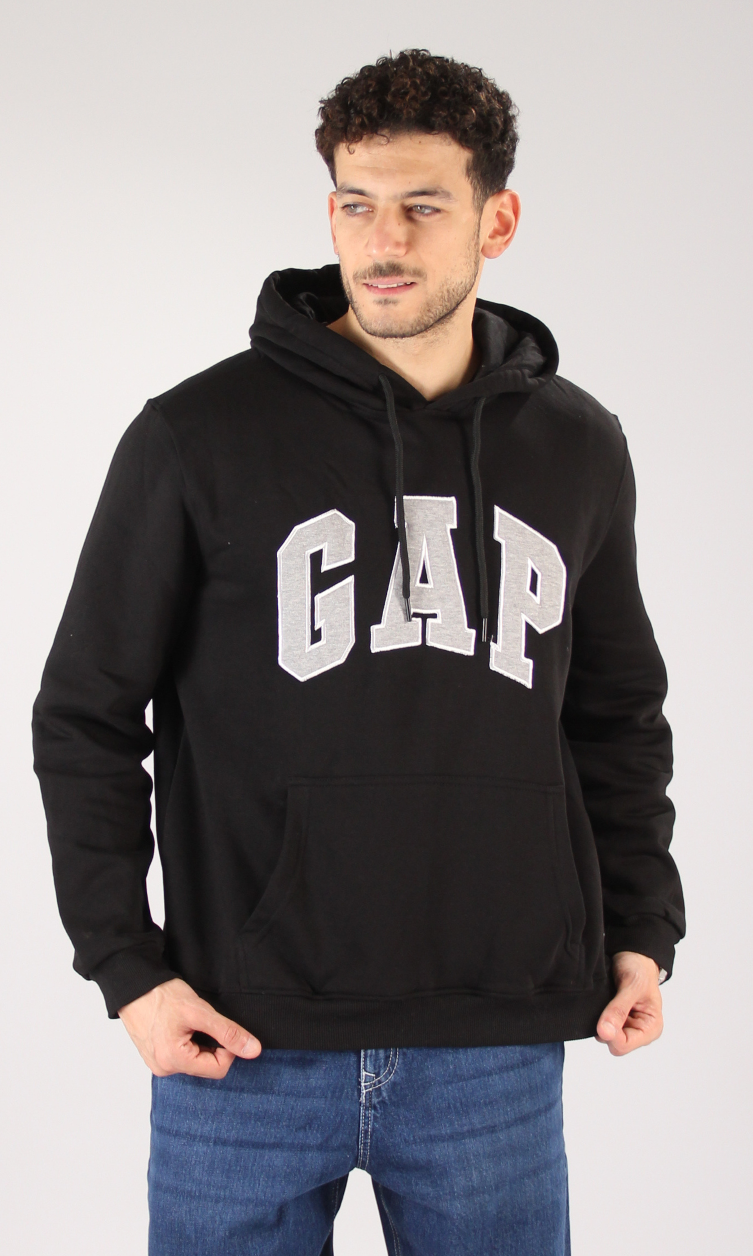 Men Long Sleeve Hoodie (Logo 1)