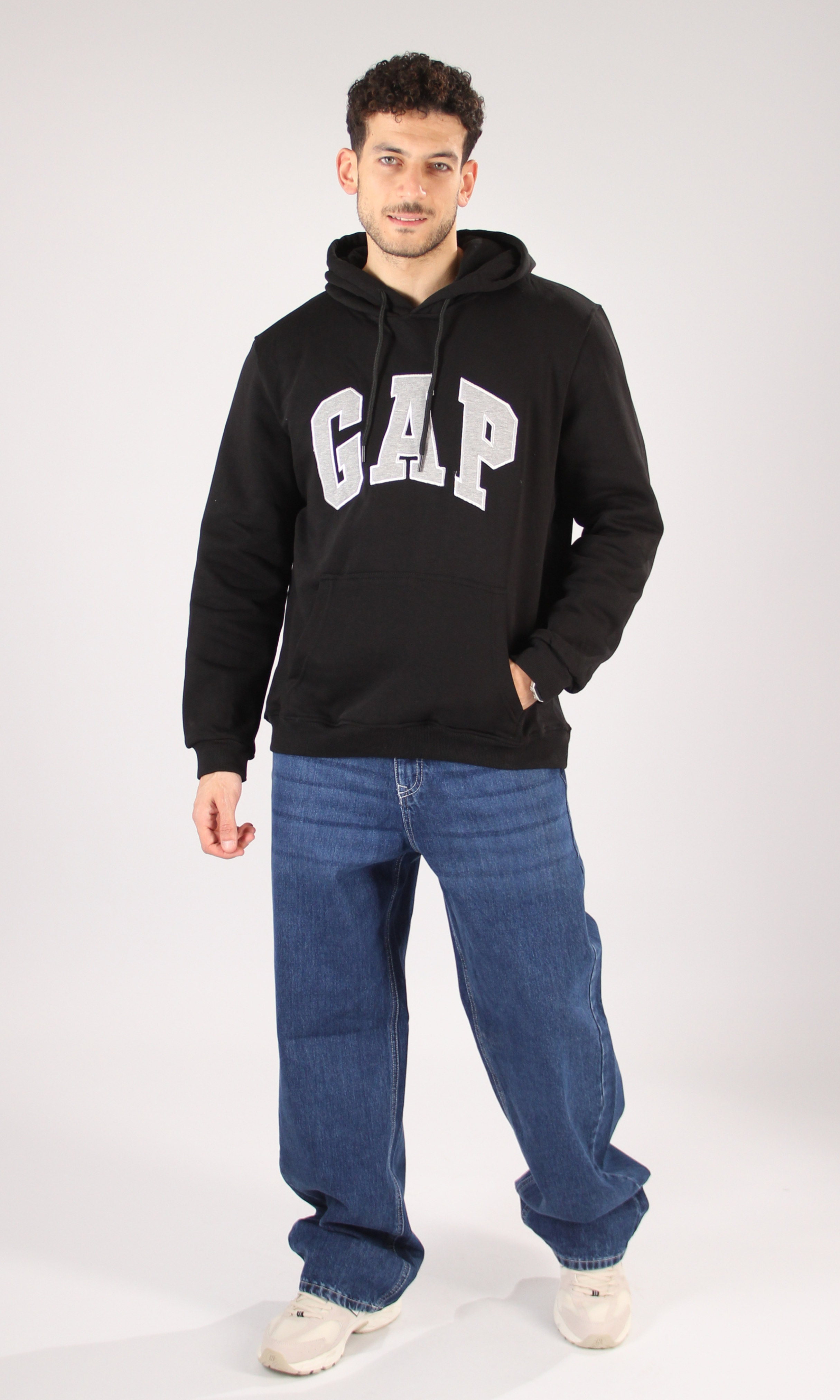 Men Long Sleeve Hoodie (Logo 1)