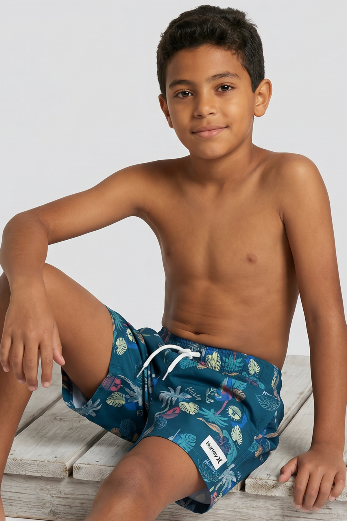 Kids Pull-on Swim Trunks