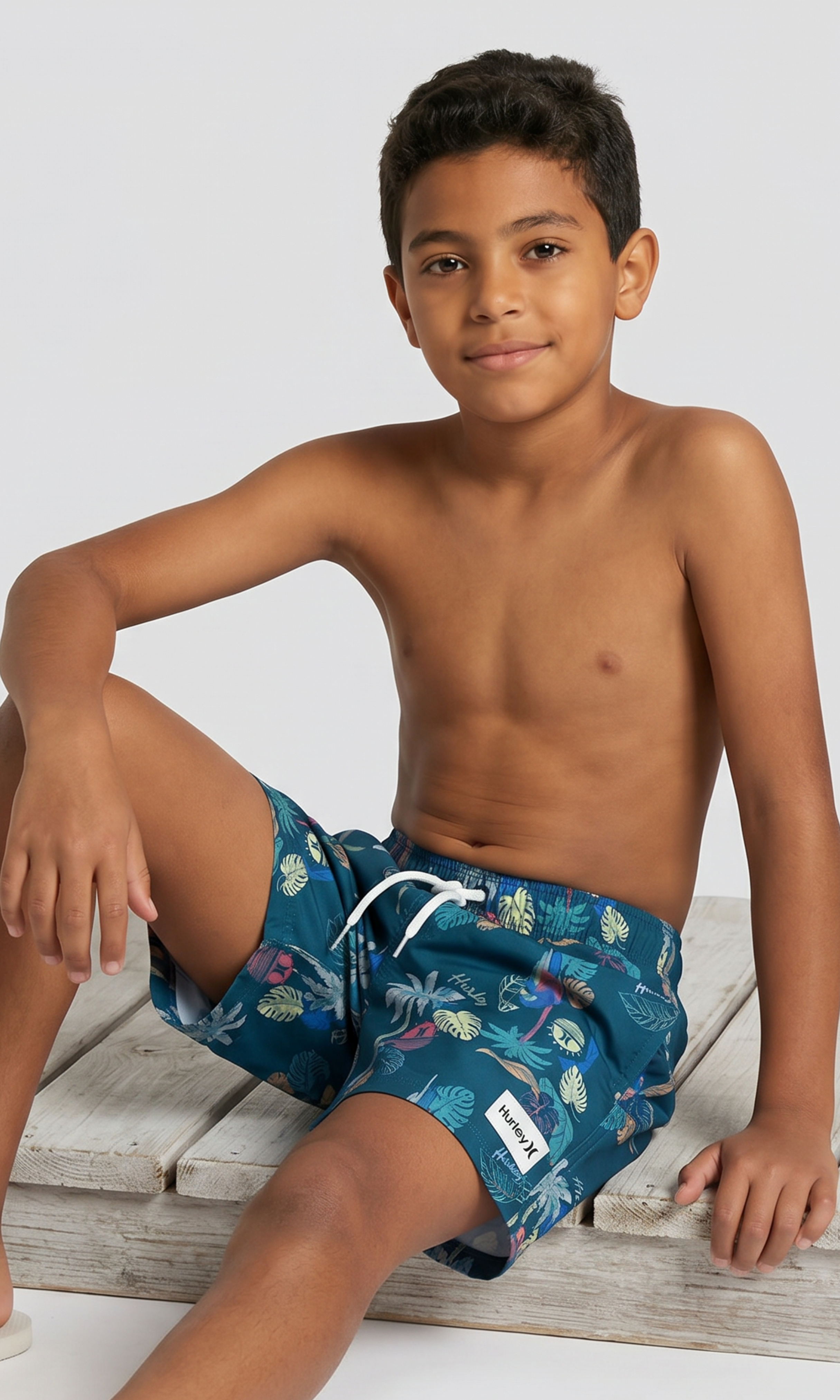Kids Pull-on Swim Trunks