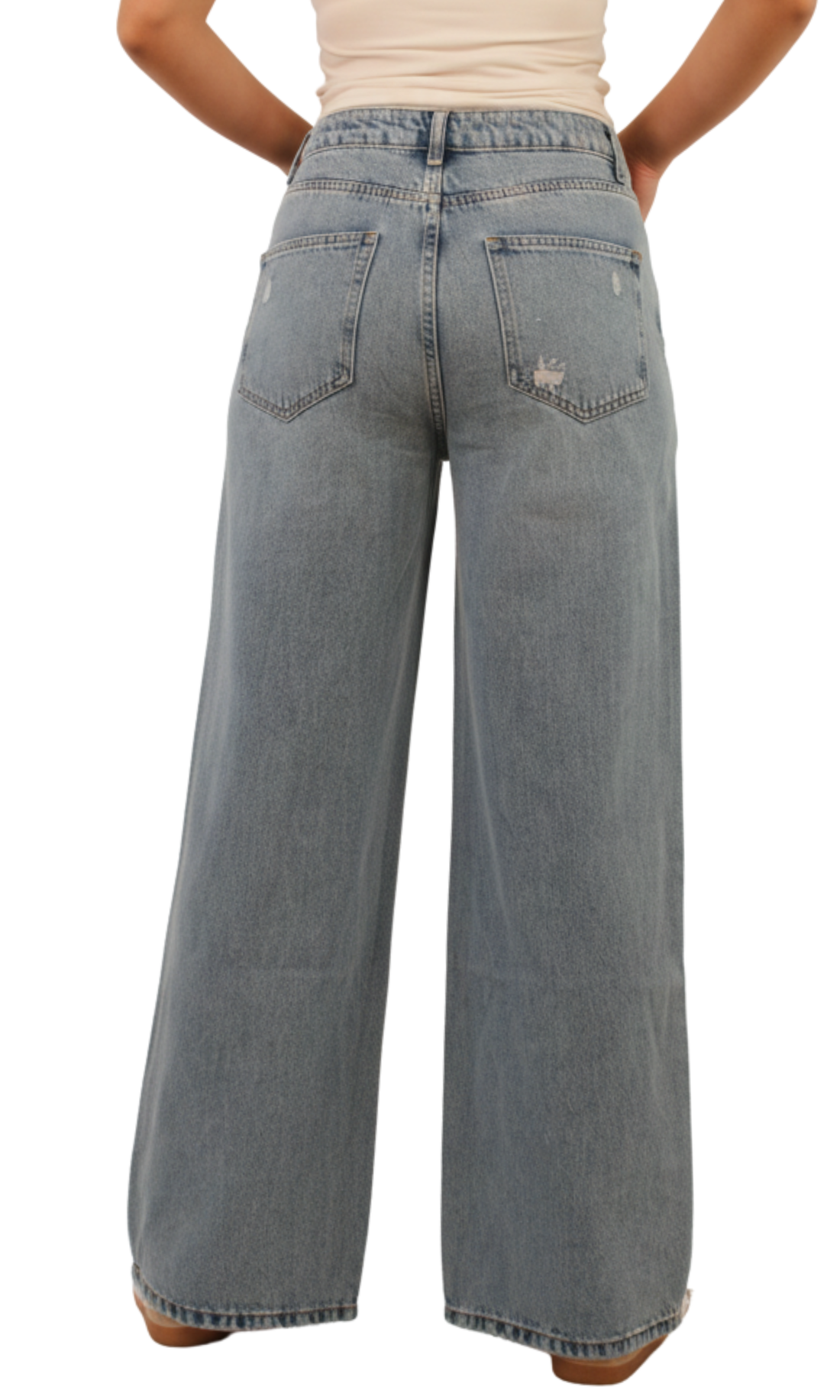 Women High Waist-Wide Leg Jeans