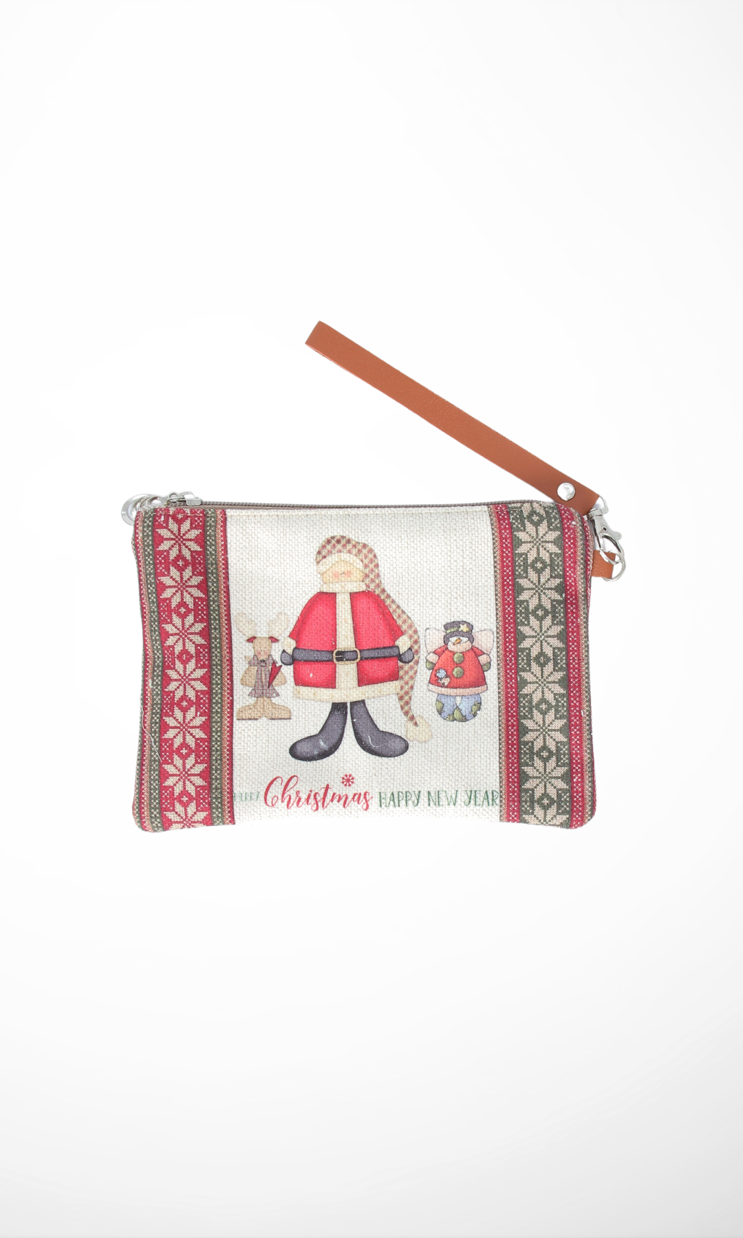 Christmas Women Medium Clutch (Santa-Snow Man-Deer)