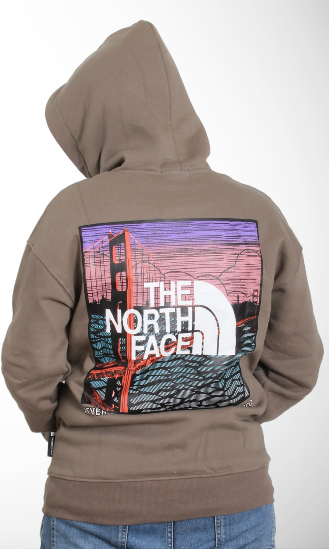 Men Padded Classic Hoodie-Big Logo (Olive)