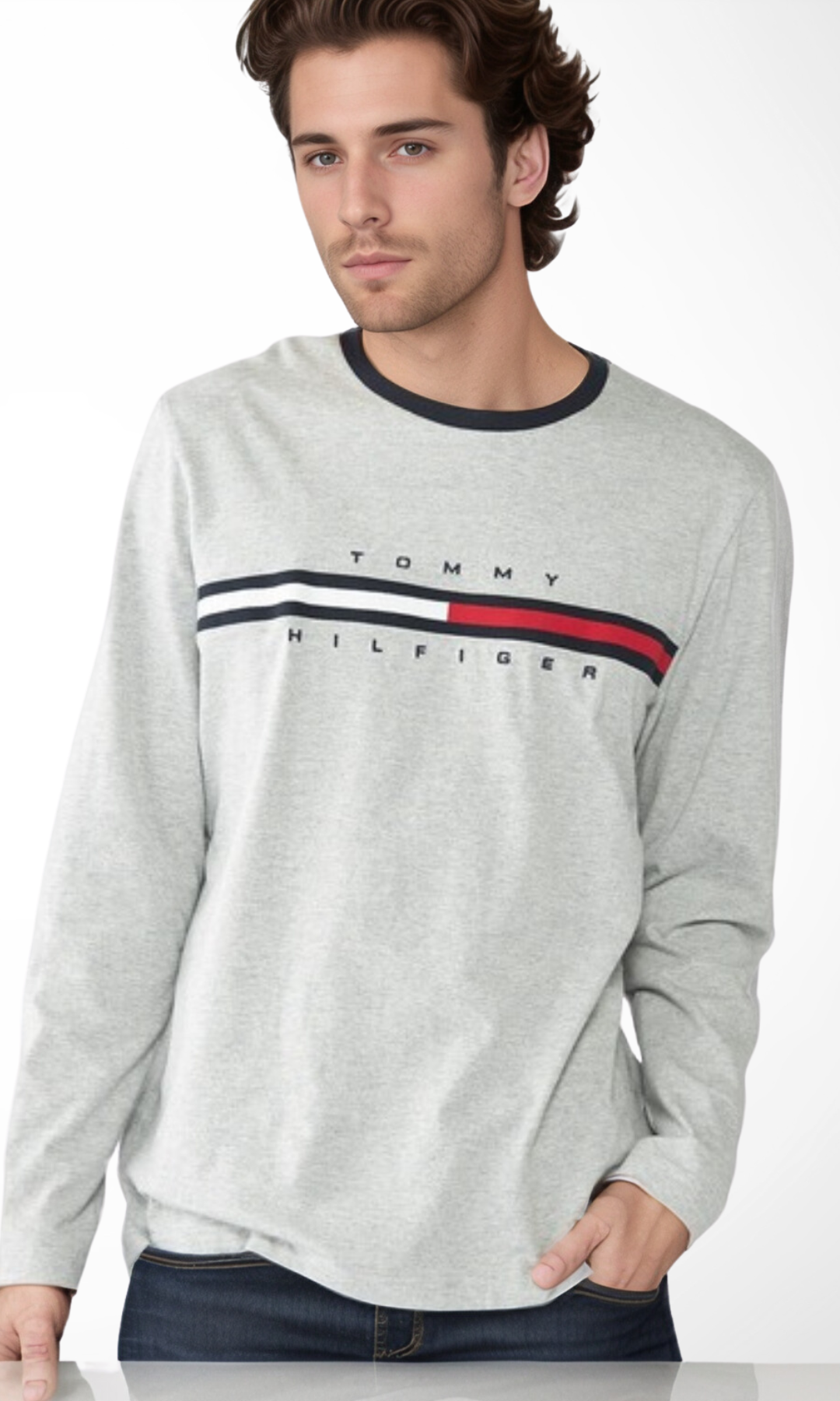ORIGINAL Men Cotton Round Neck T-Shirts (Grey)