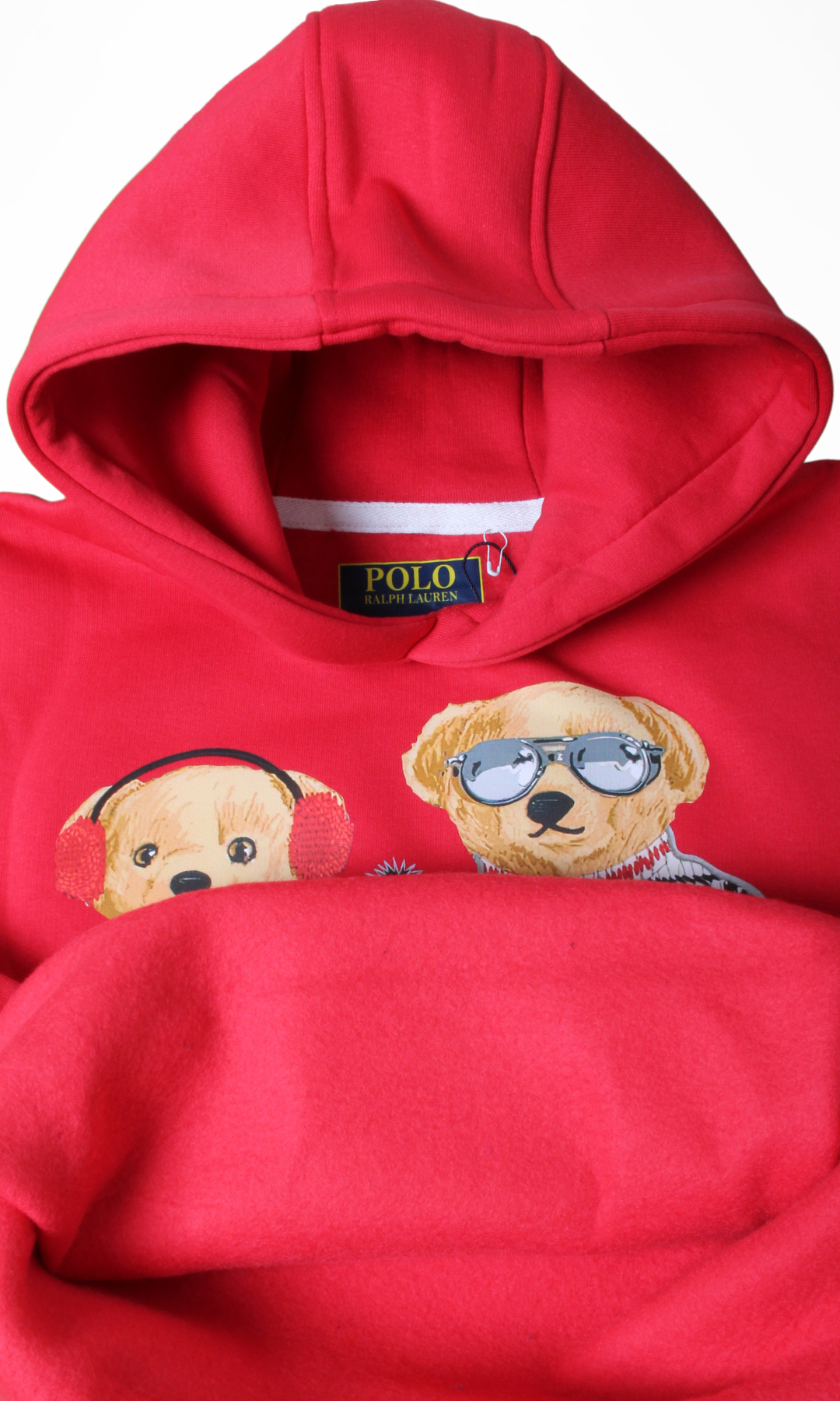Kids Hoodie Bear Family (Red)