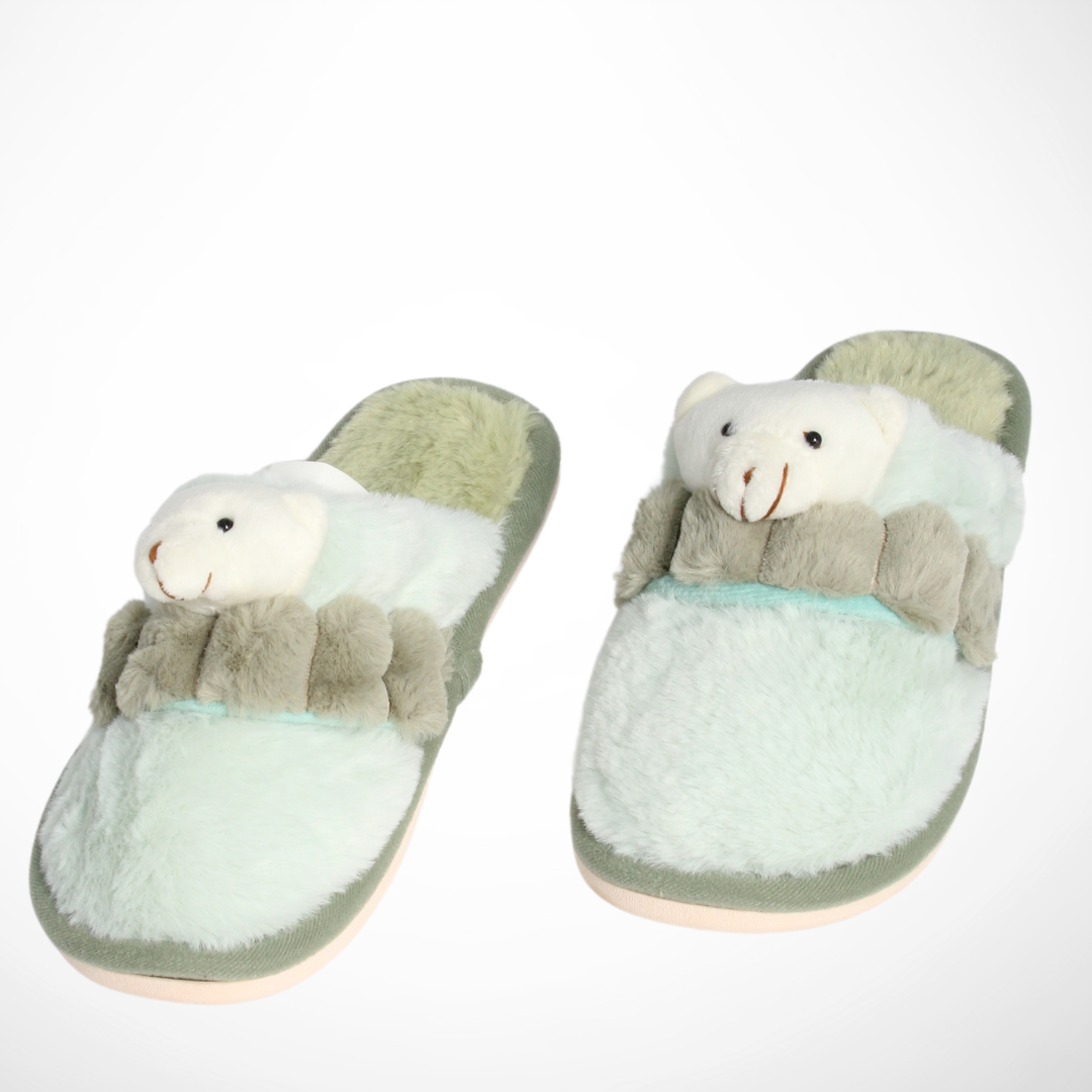 Women Cute Bear Slipper (Mint)