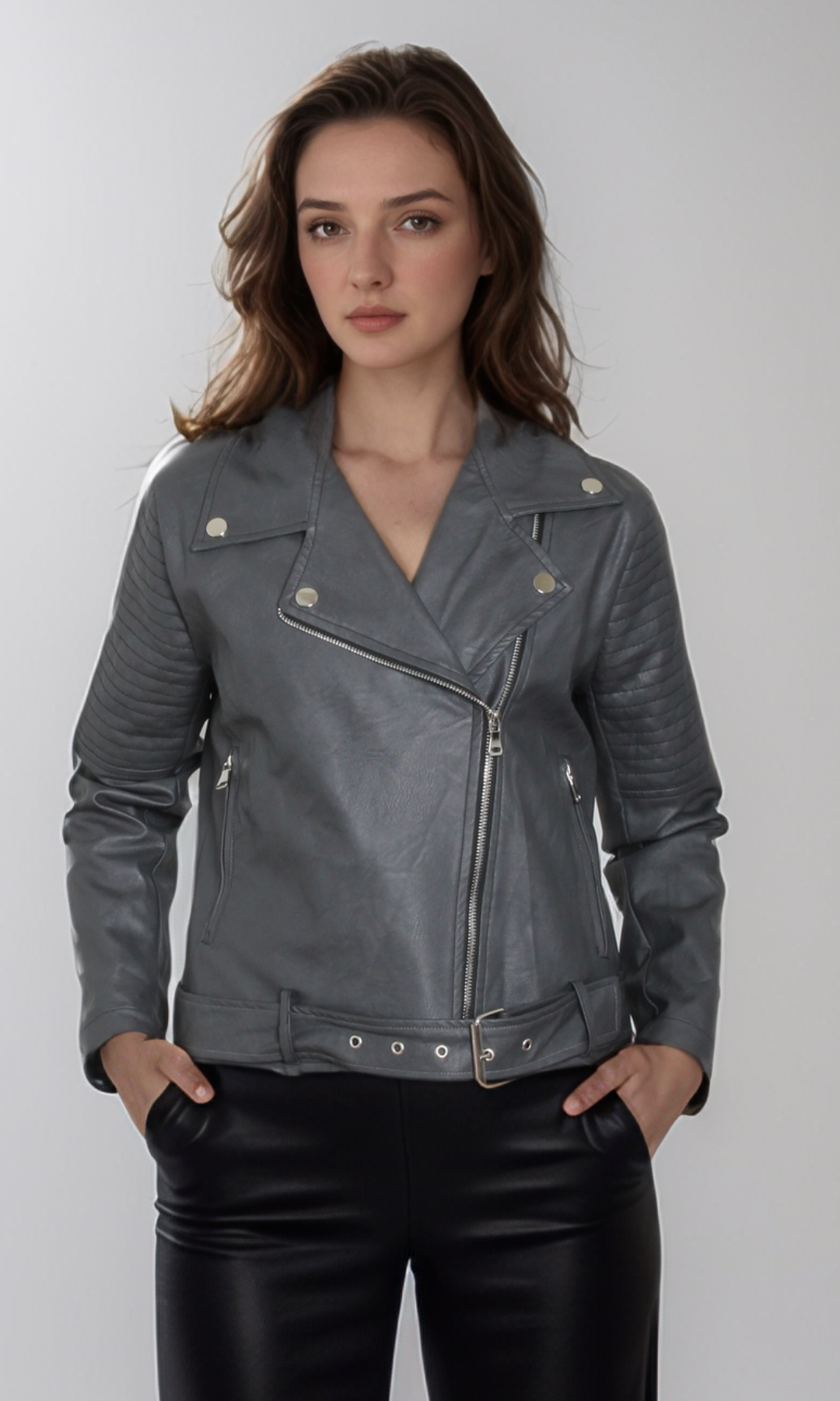 Woman Leather Jackets at Best Prices Online |EL-OUTLET Egypt