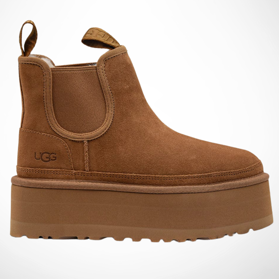 NEUMEL Platform Chelsea Boot Chestnut