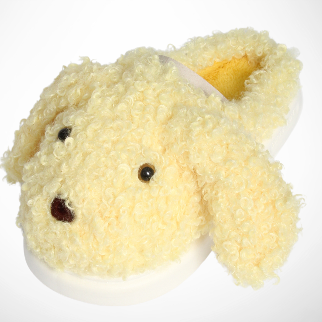 Women Furry Slipper Dog (Yellow)