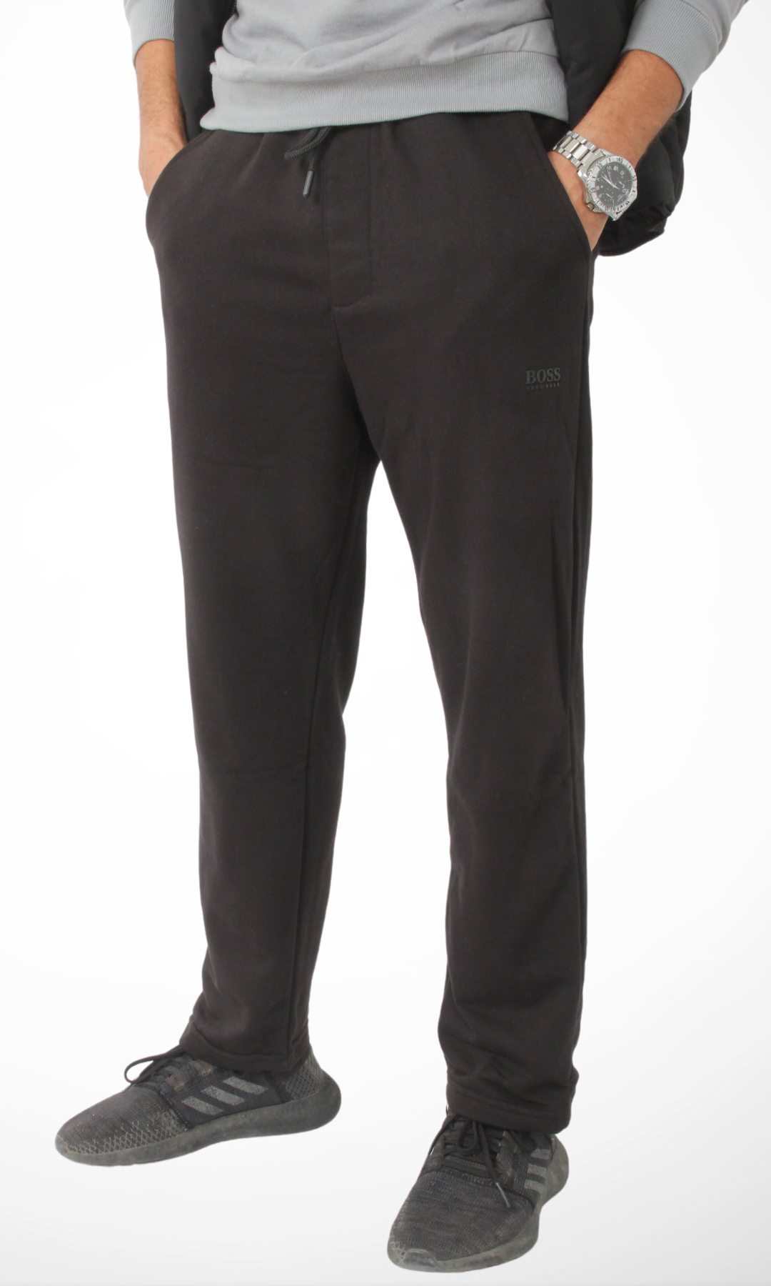 Men  Relaxed Fit Pants (Black)